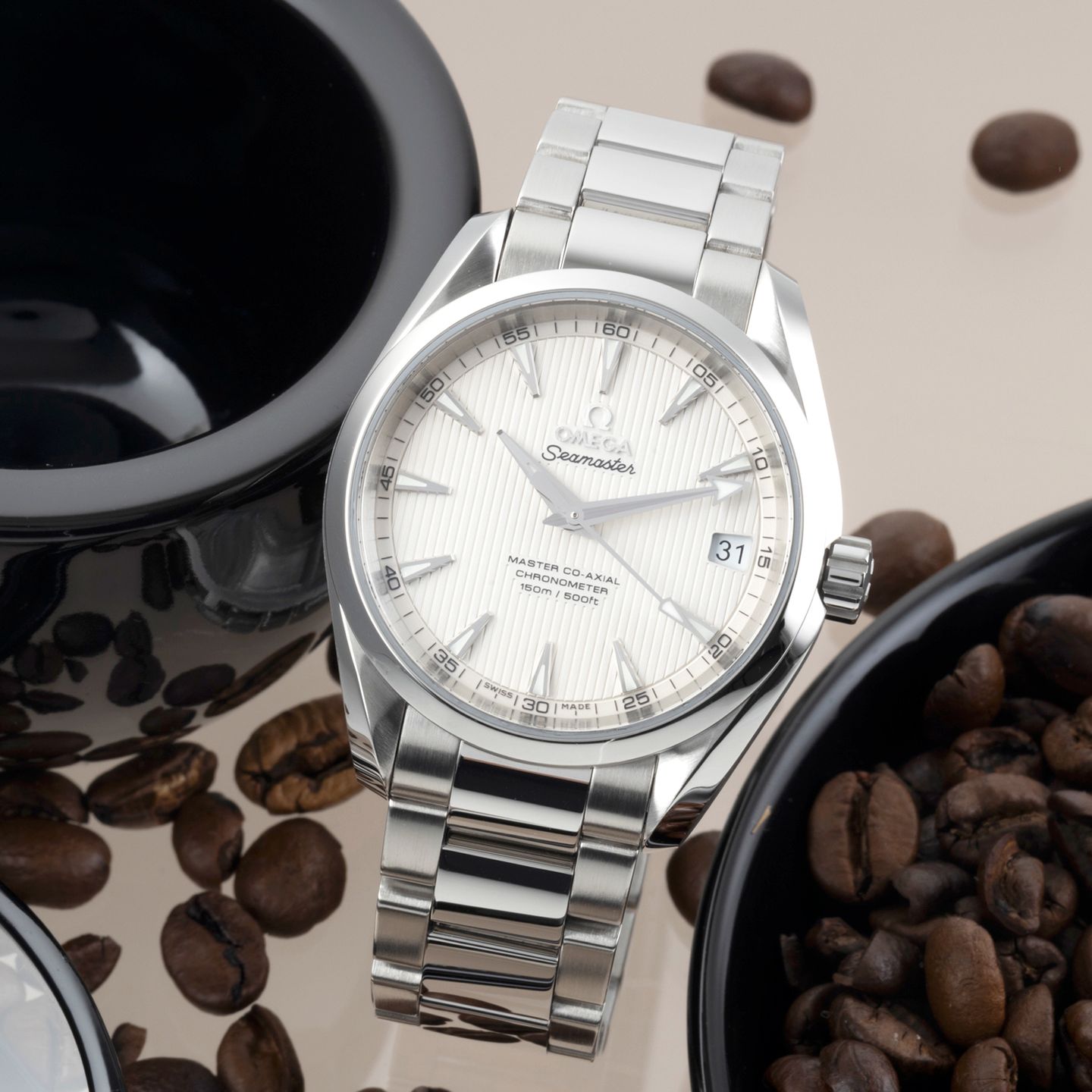 Omega Seamaster Aqua Terra 231.10.39.21.02.002 (Onbekend (willekeurig serienummer)) - Zilver wijzerplaat 39mm Staal (1/8)