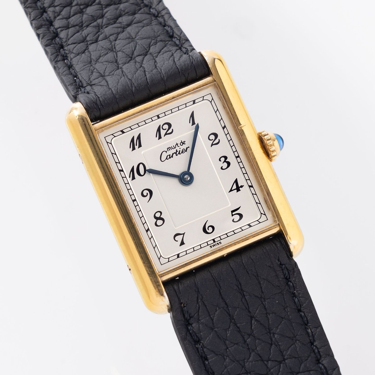 Cartier Tank Vermeil 59005 (1990) - Zilver wijzerplaat Onbekend Zilver (1/6)