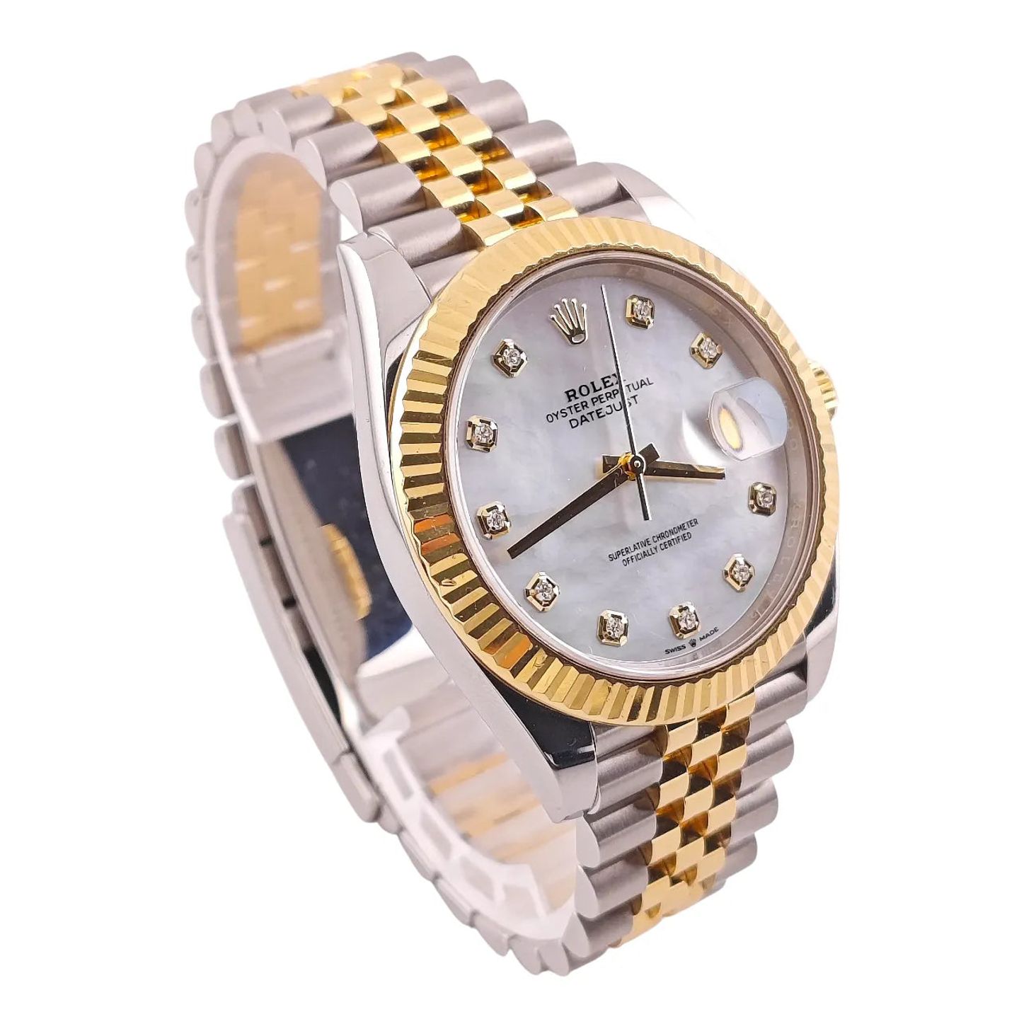 Rolex Datejust 41 126334 (Unknown (random serial)) - Pearl dial 41 mm Steel case (4/8)