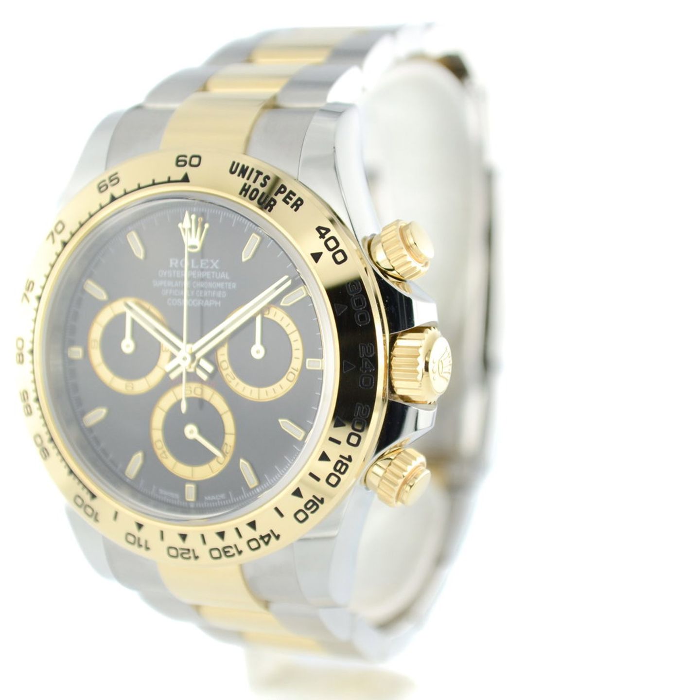 Rolex Daytona 126503 (2026) - Black dial 40 mm Gold/Steel case (2/7)