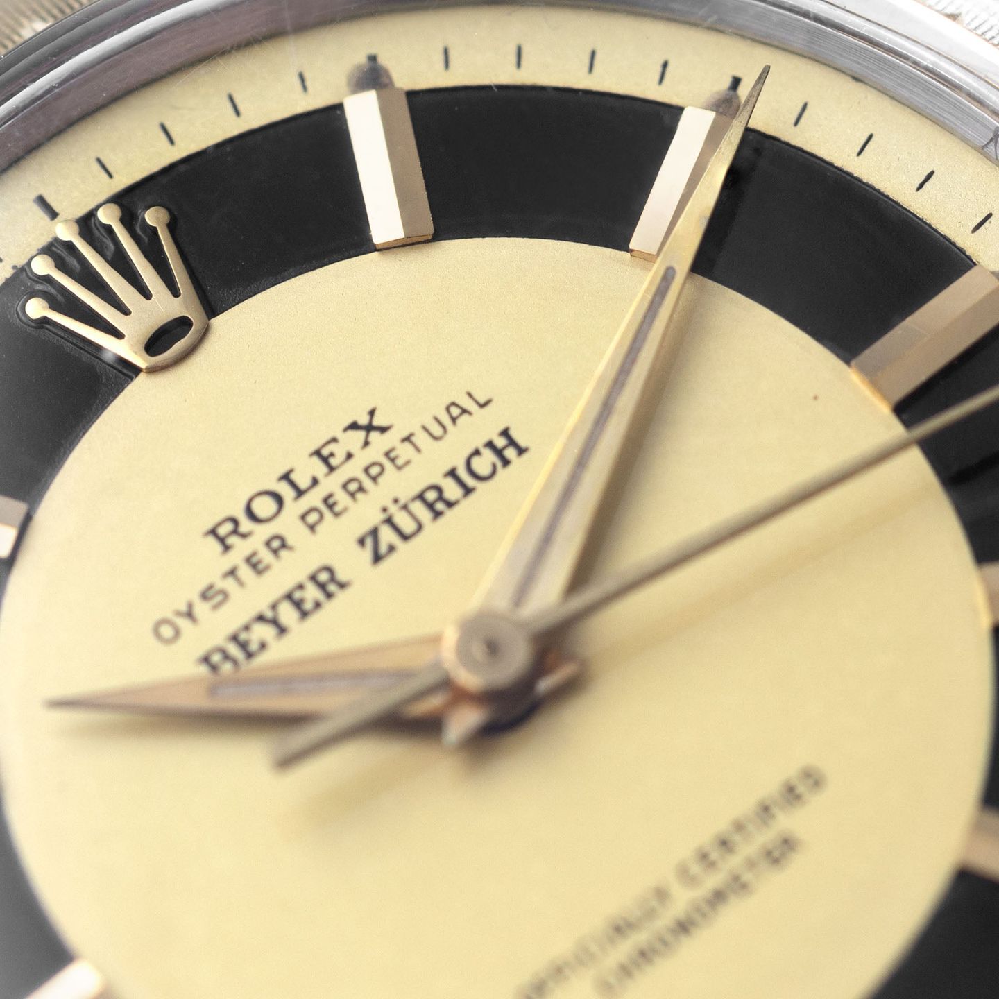 Rolex Oyster Perpetual 6582 (1956) - Yellow dial 34 mm Steel case (2/8)