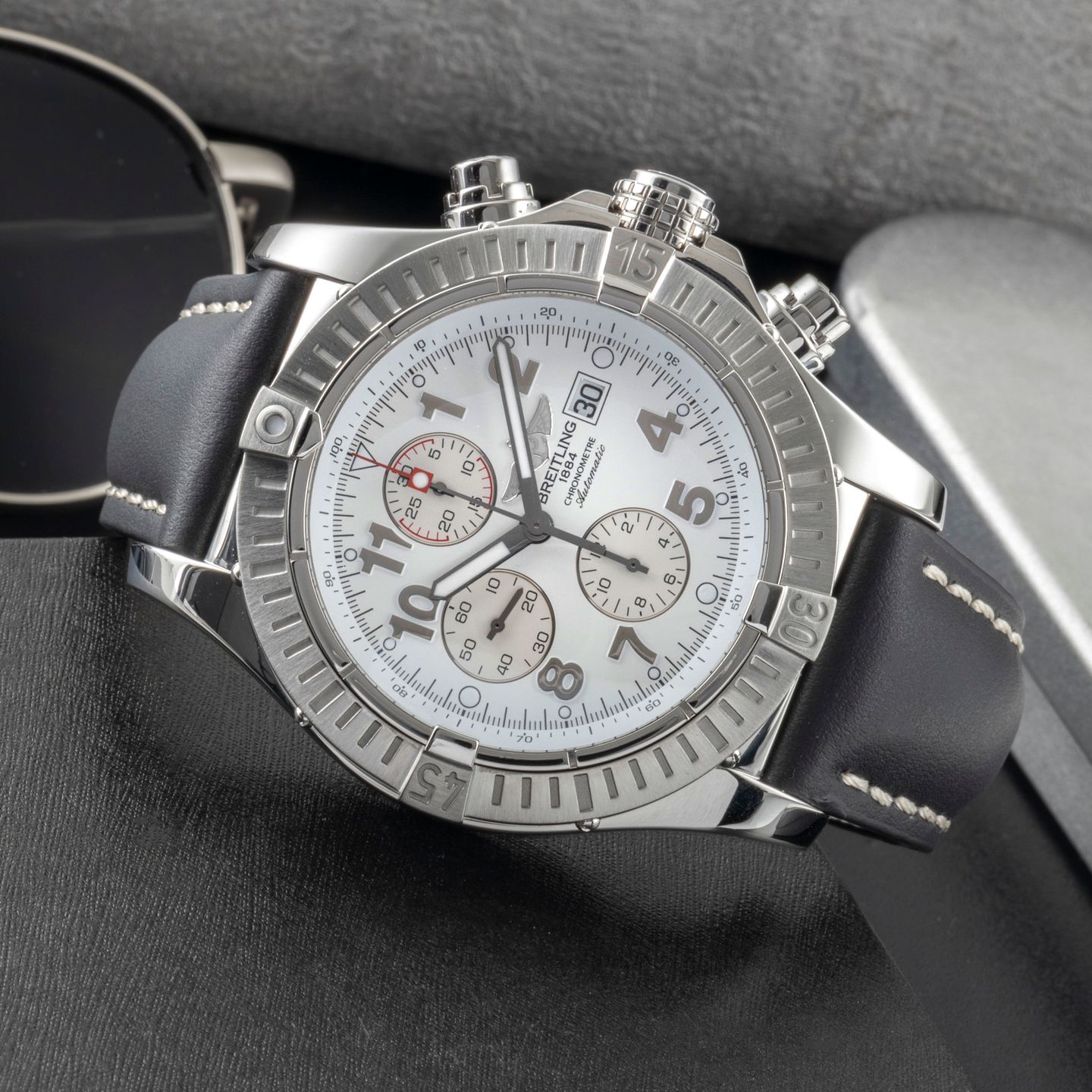 Breitling Super Avenger A13370 (Onbekend (willekeurig serienummer)) - 48mm Staal (2/8)