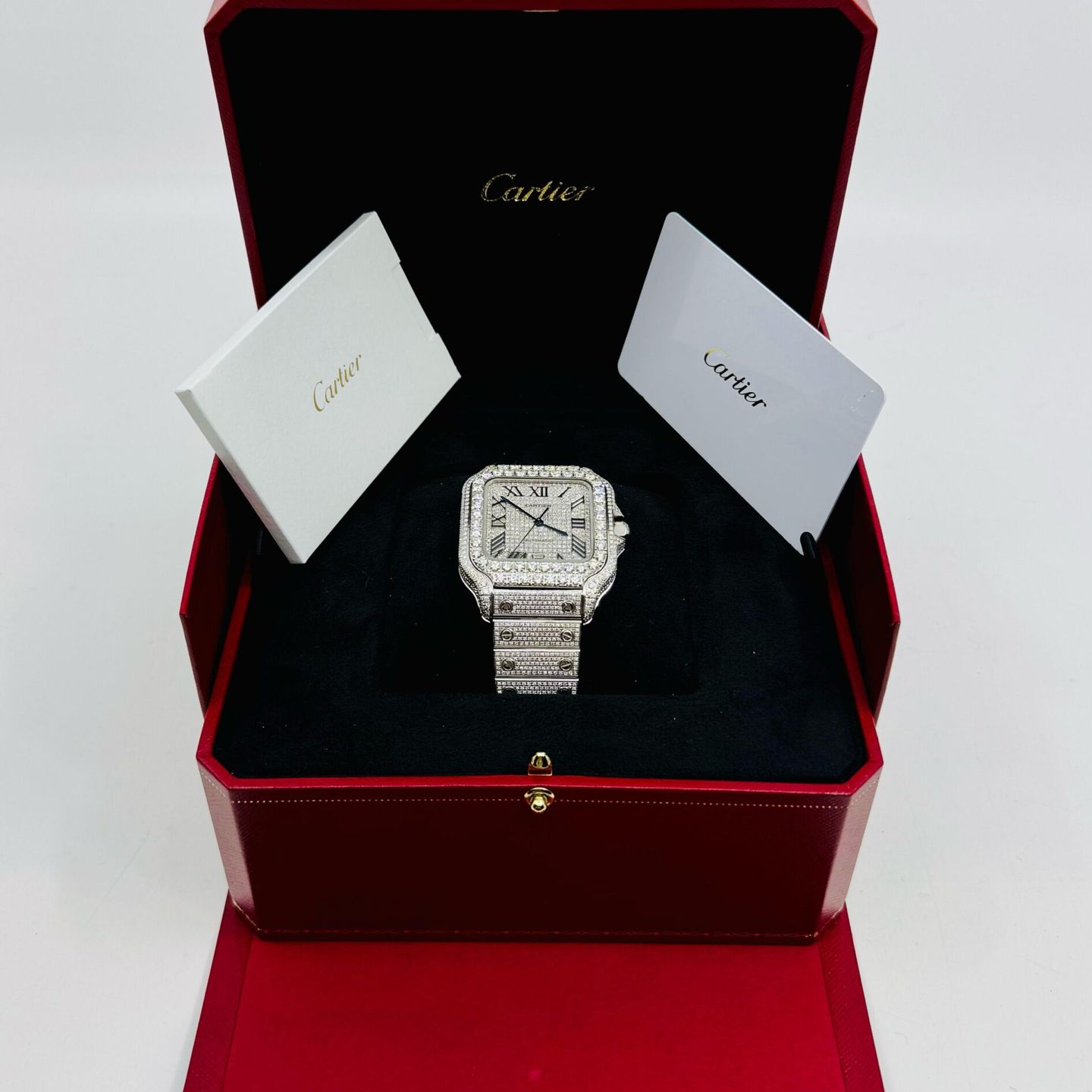 Cartier Santos WSSA0018 (2024) - Silver dial 40 mm Steel case (3/8)