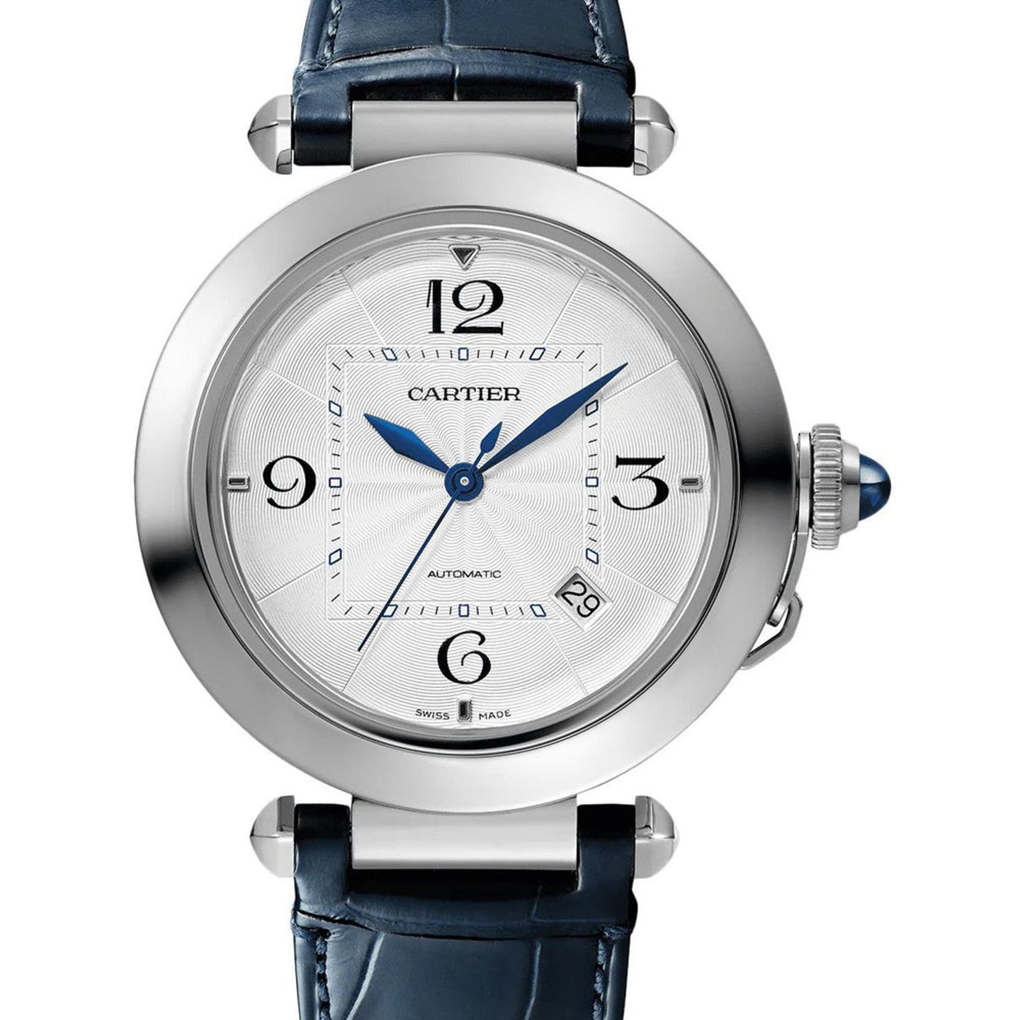 Cartier Pasha WSPA0010 (2026) - Zilver wijzerplaat 41mm Staal (1/1)