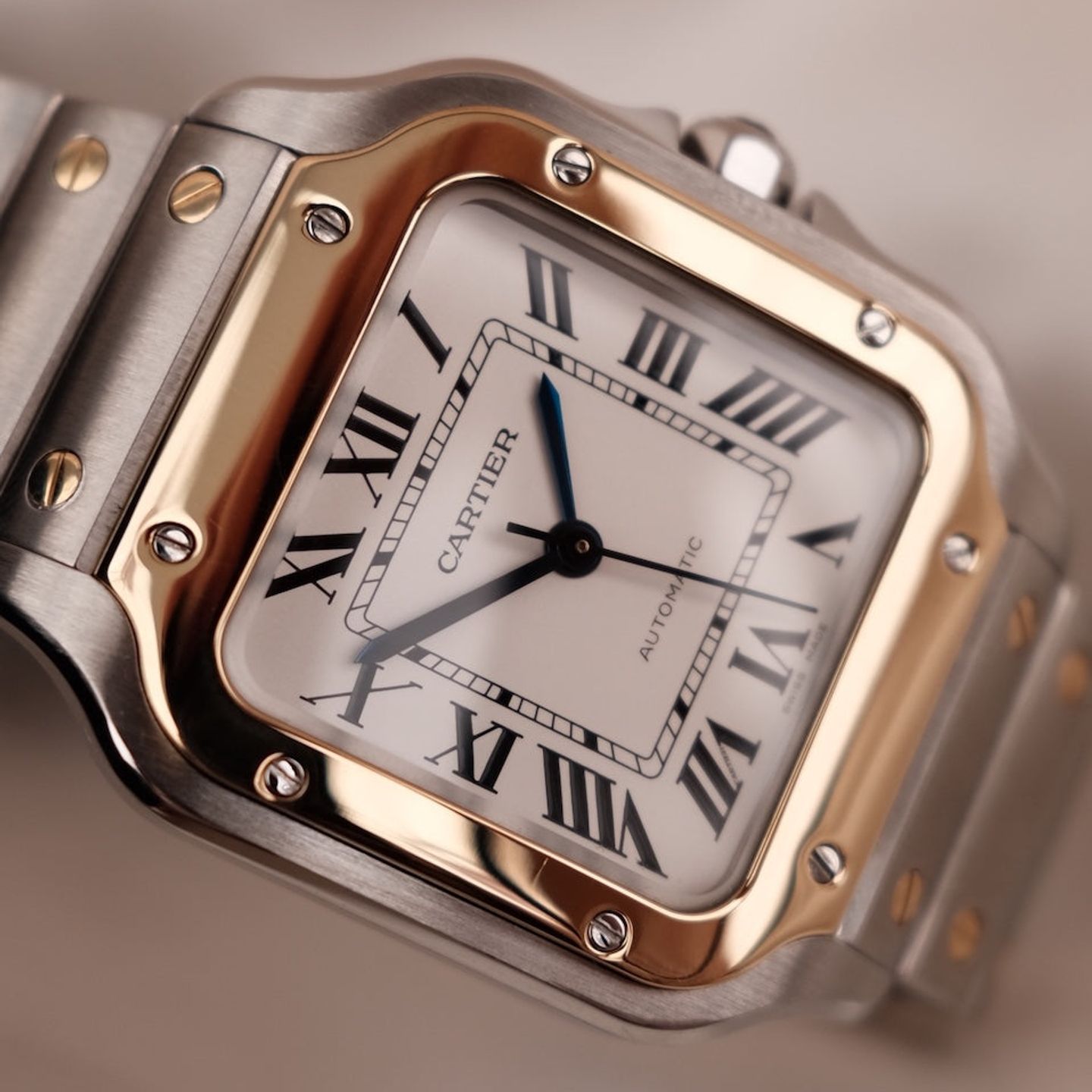 Cartier Santos W2SA0007 (2015) - Wit wijzerplaat 35mm Staal (1/8)