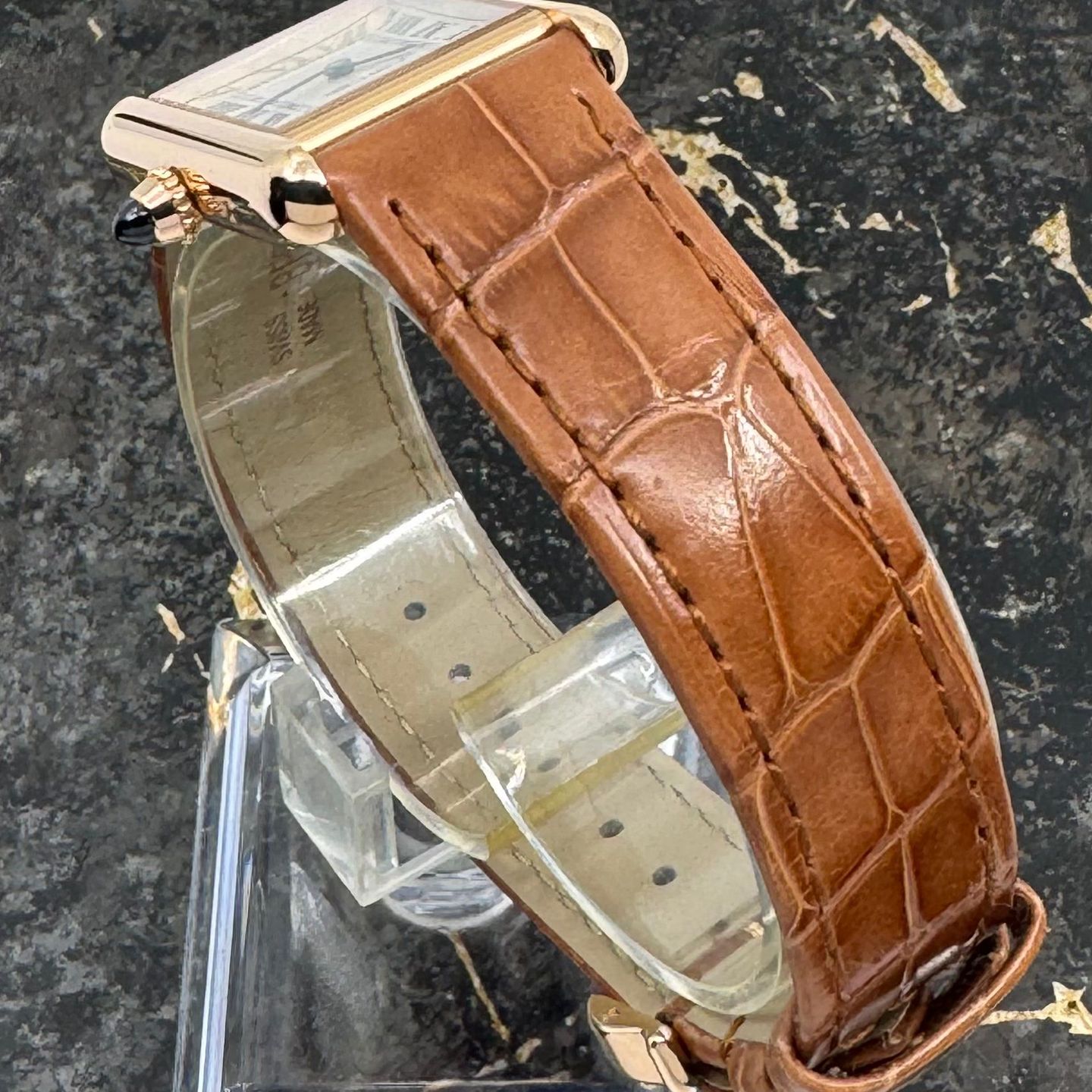 Cartier Tank Louis Cartier WGTA0010 (2025) - Silver dial 30 mm Rose Gold case (6/8)