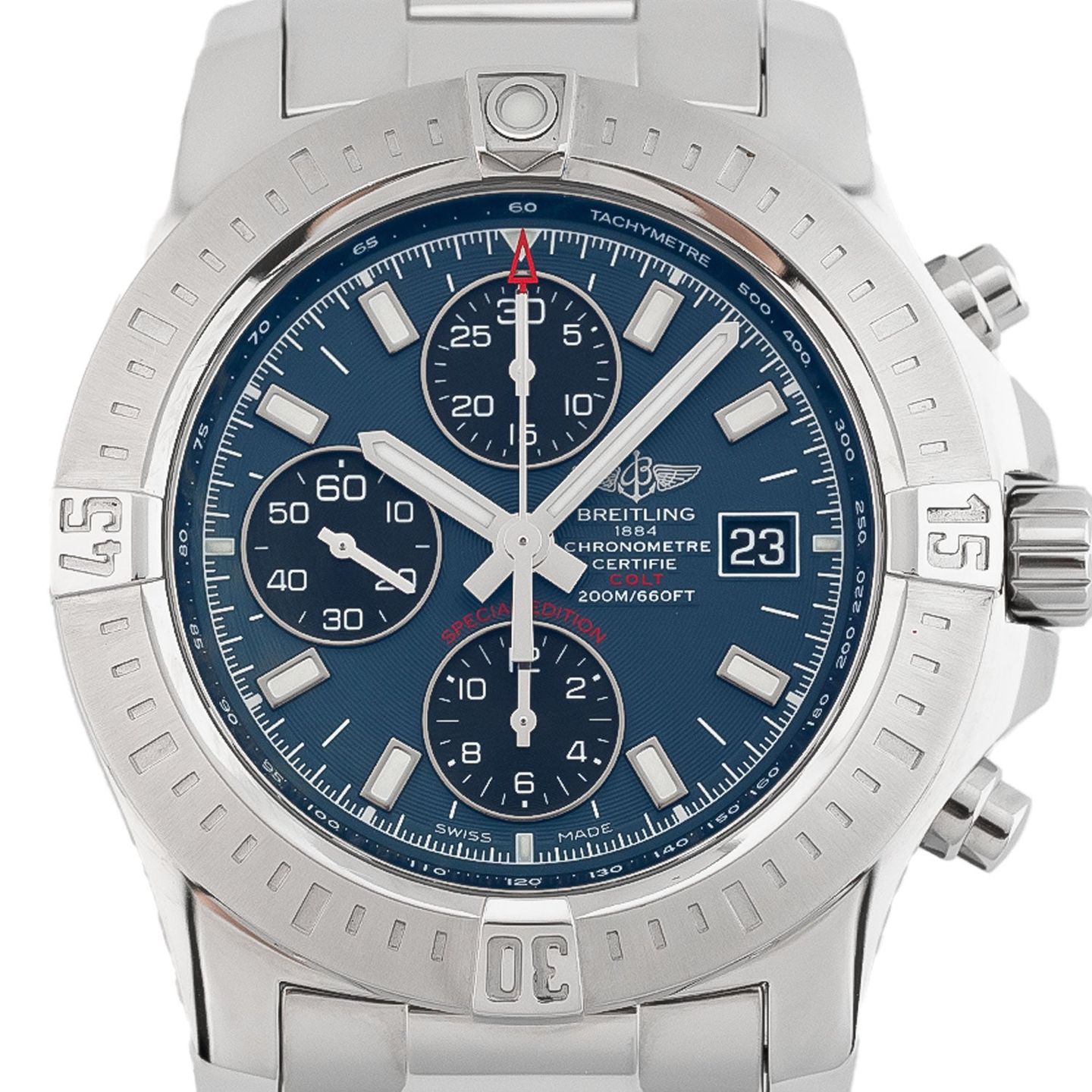 Breitling Colt A13388 (2010) - Black dial 44 mm Steel case (2/5)