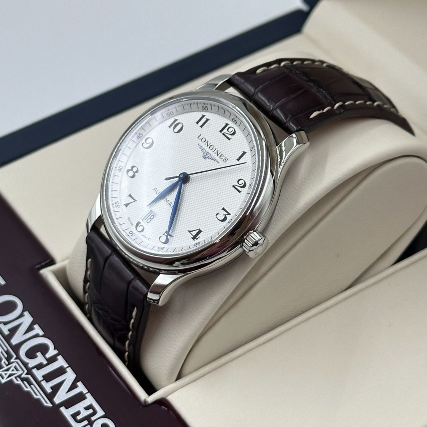 Longines Master Collection L2.628.4.78.3 (2024) - Zilver wijzerplaat 38mm Staal (7/8)