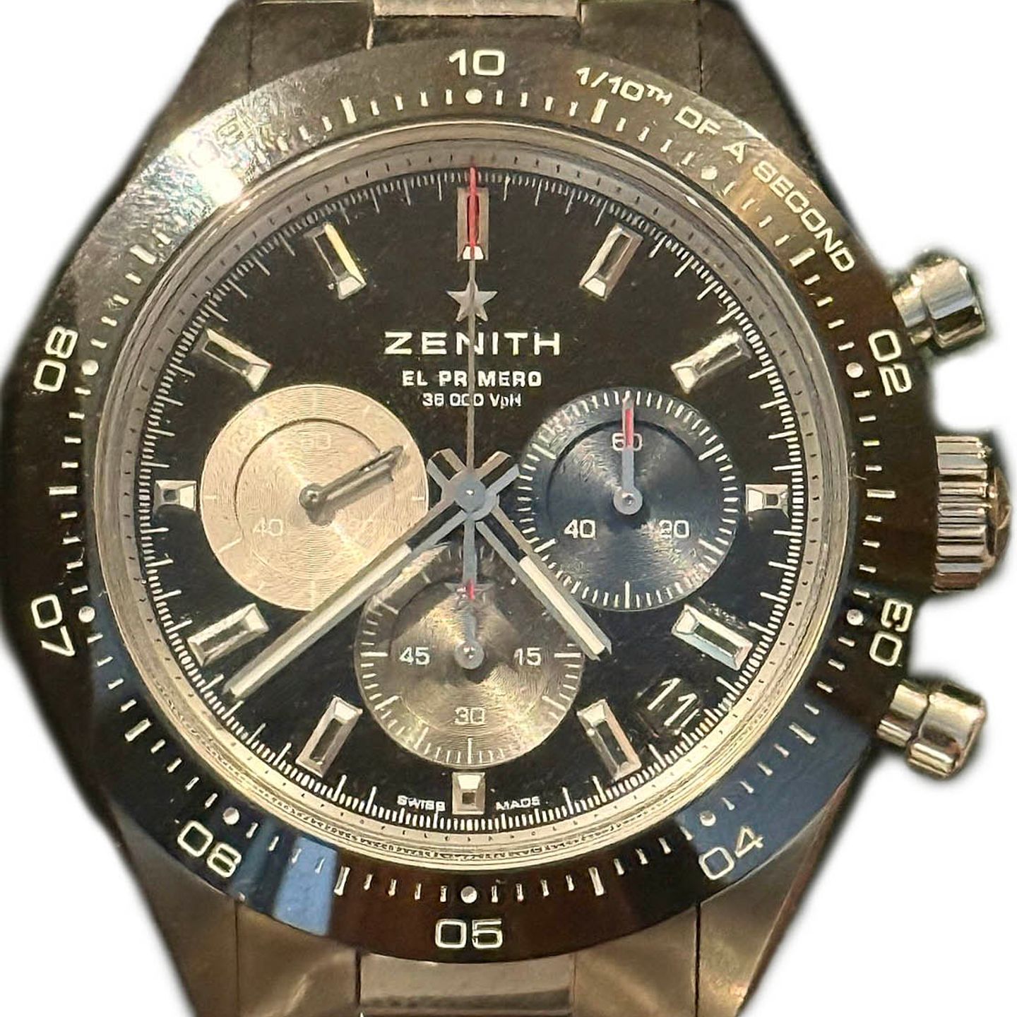 Zenith Chronomaster Sport 03.3100.3600/21.M3100 (2024) - Zwart wijzerplaat 41mm Staal (1/1)