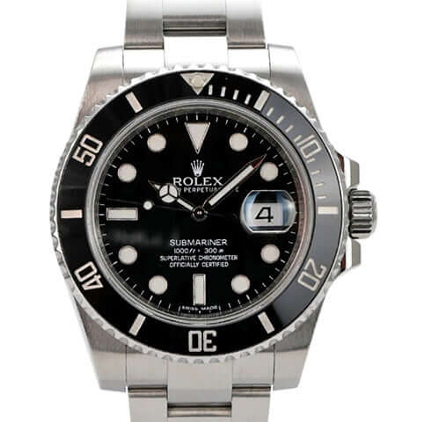 Rolex Submariner Date 116610LN (2013) - Zwart wijzerplaat 40mm Staal (1/8)
