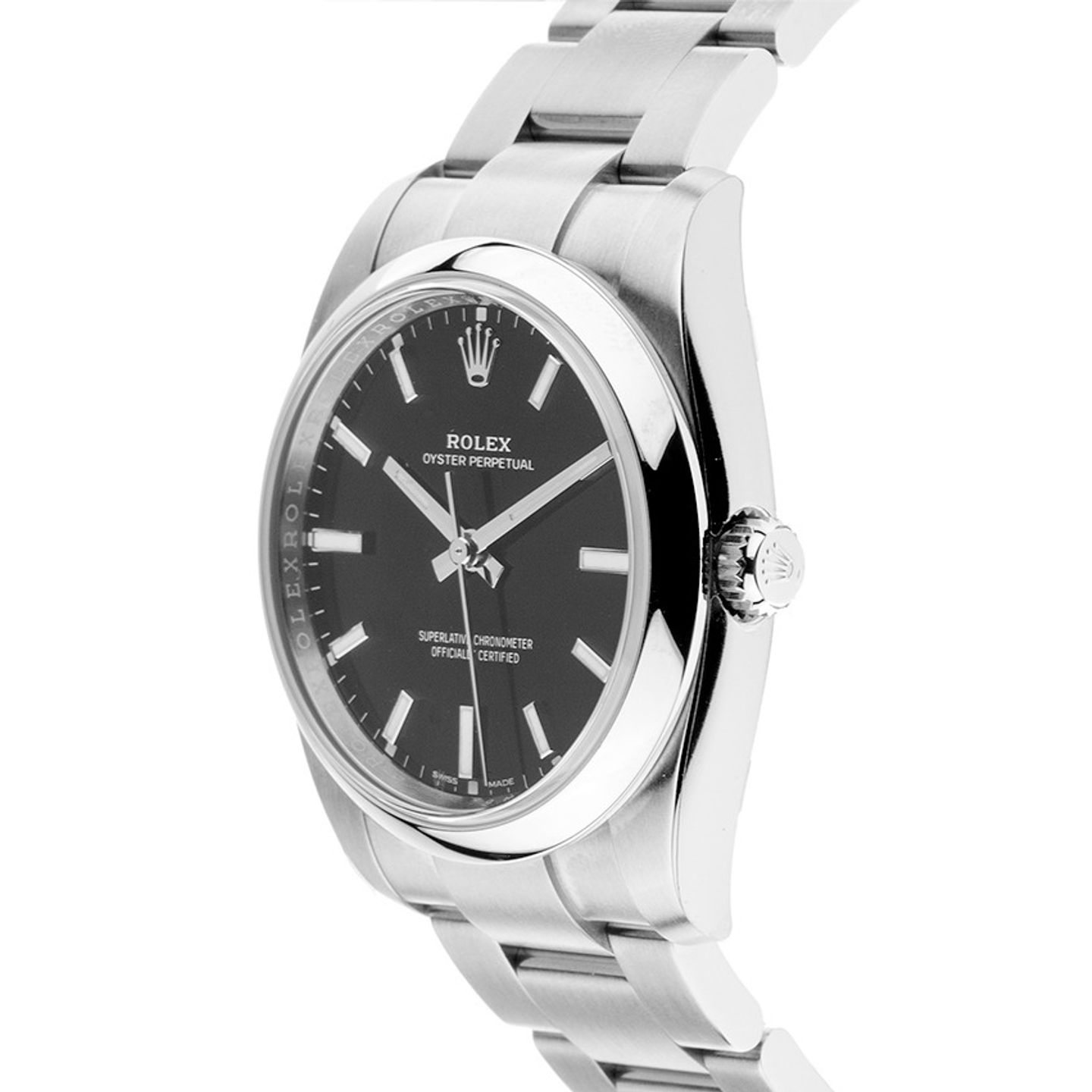 Rolex Oyster Perpetual 34 114200 (2018) - Zwart wijzerplaat 34mm Staal (3/6)