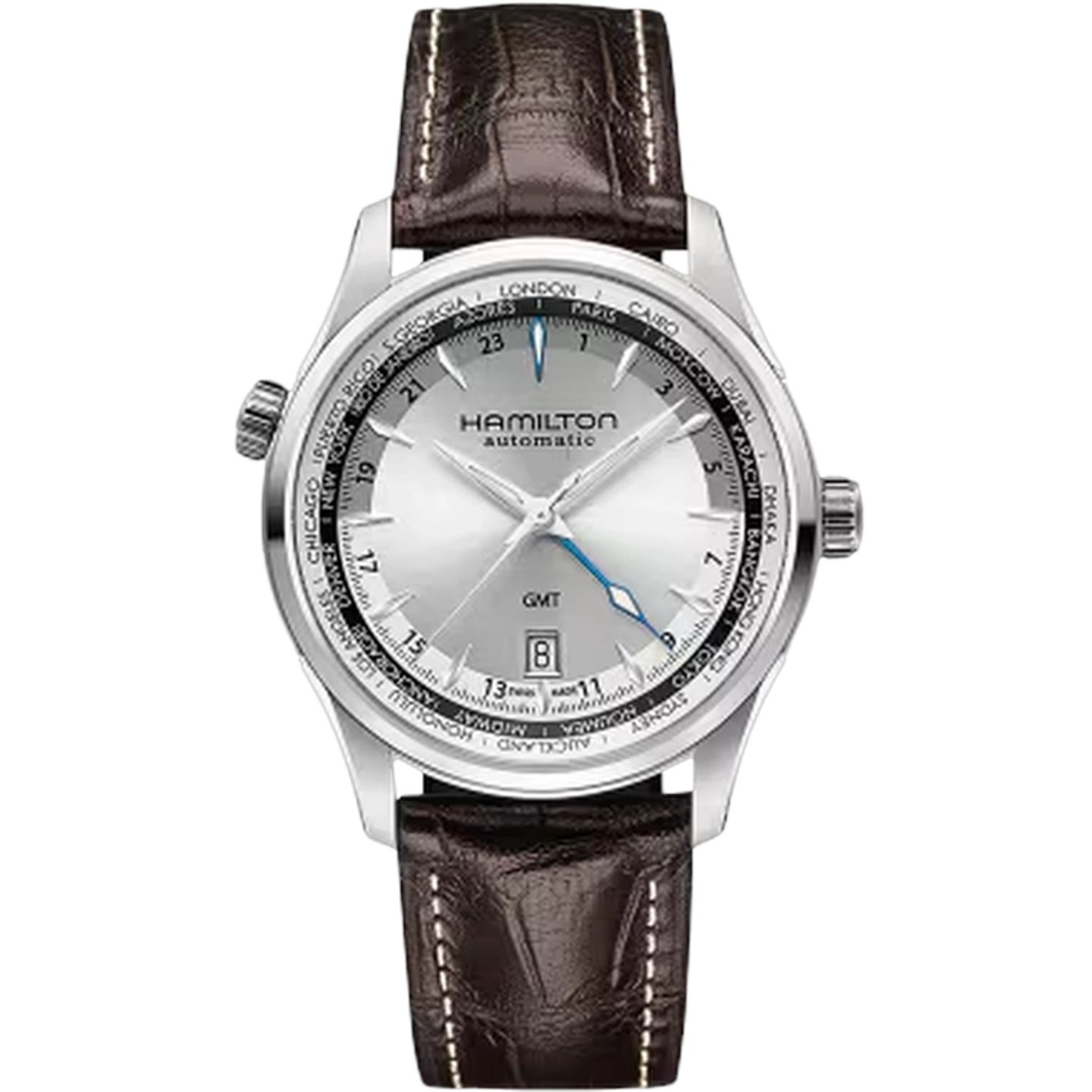 Hamilton Jazzmaster GMT Auto H32605551 (2025) - Silver dial 42 mm Steel case (1/1)