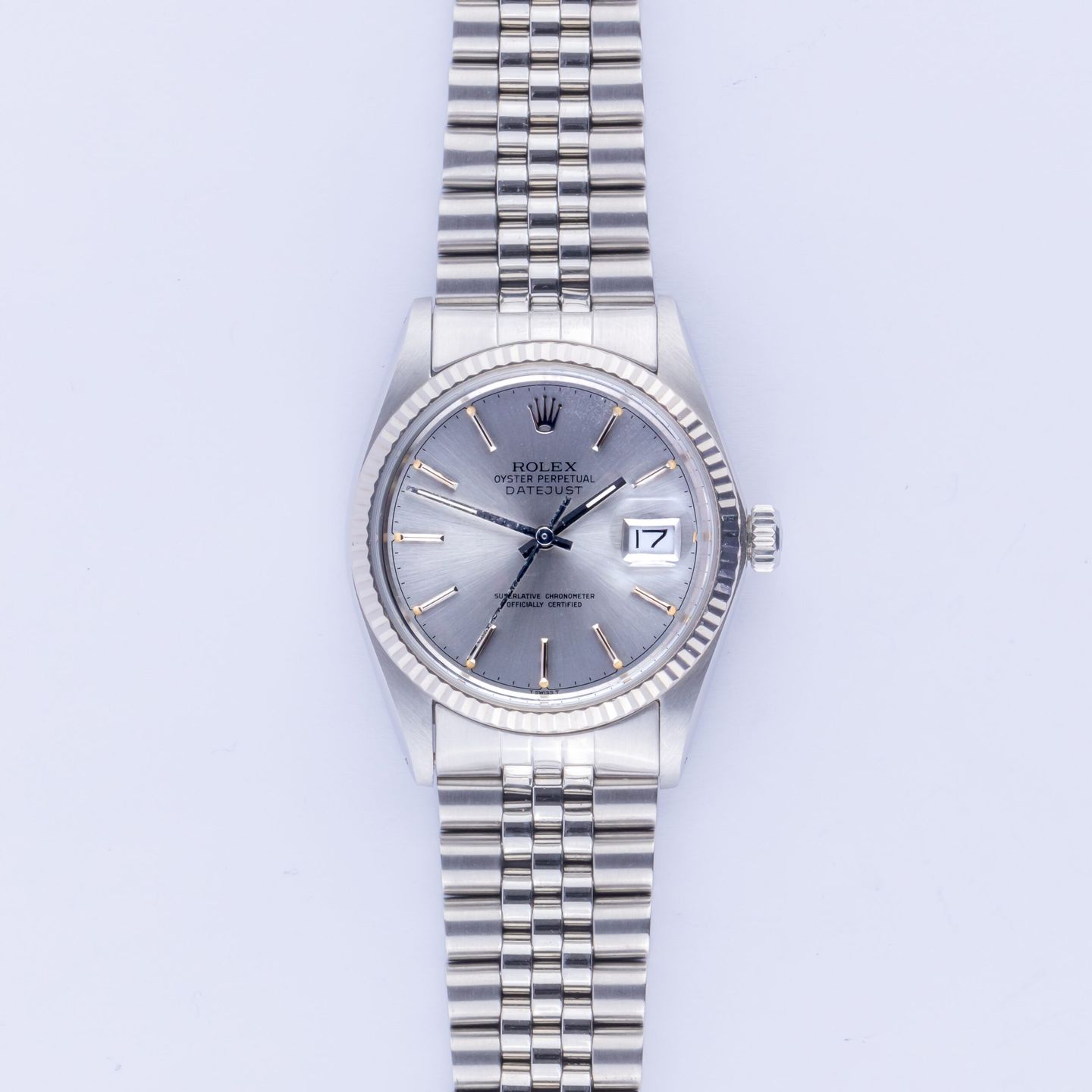 Rolex Datejust 36 16014 (1984) - Zilver wijzerplaat 36mm Staal (3/7)