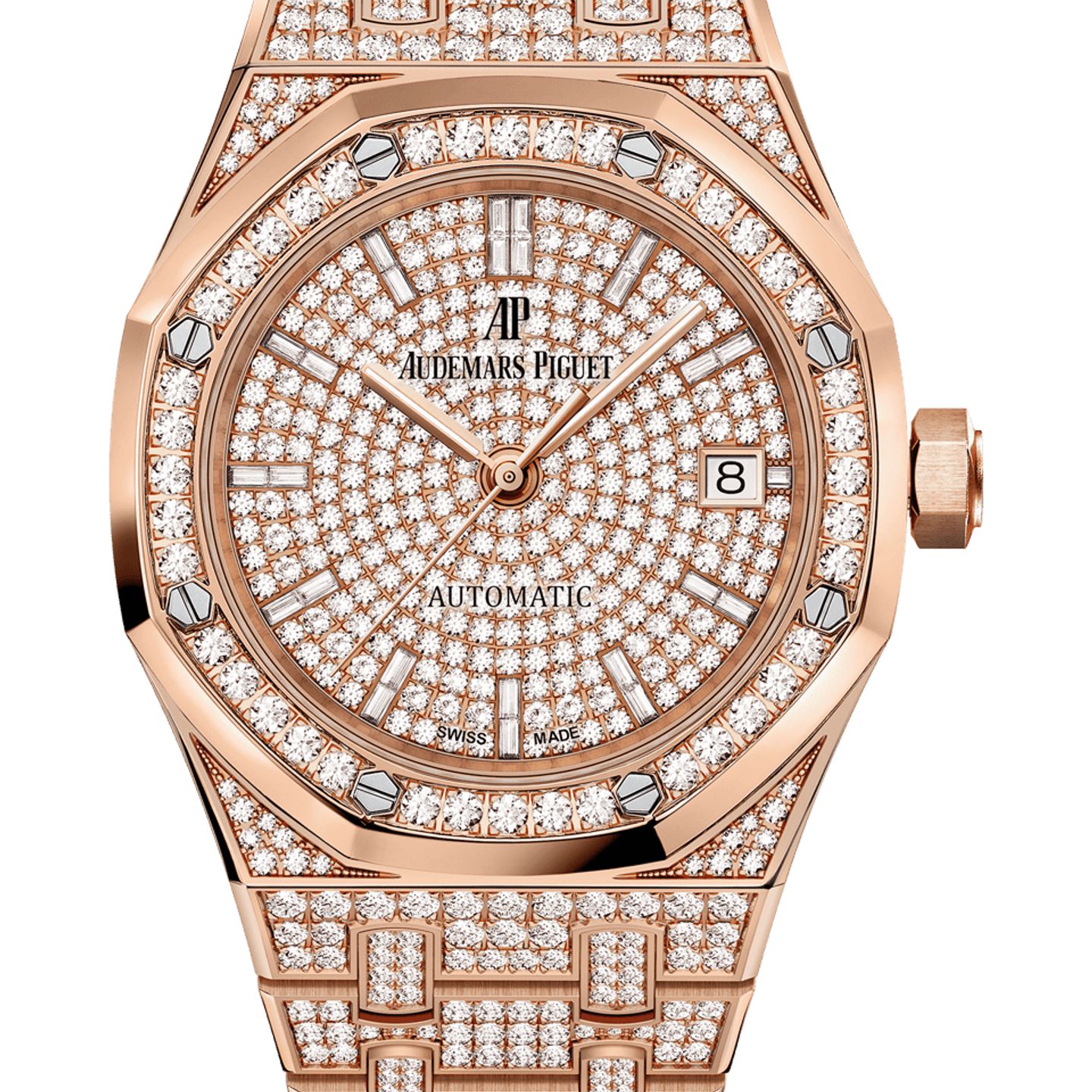 Audemars Piguet Royal Oak Lady 15452OR.ZZ.1258OR.02 (2025) - Diamond dial 37 mm Rose Gold case (1/1)