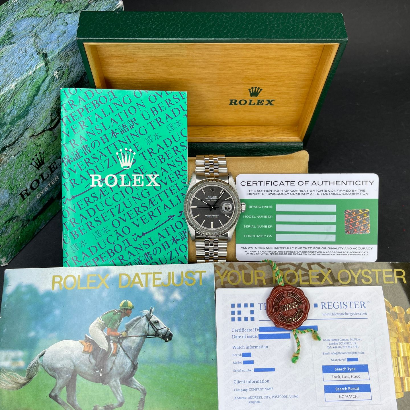 Rolex Datejust 1603 (1974) - Grey dial 36 mm Steel case (3/8)