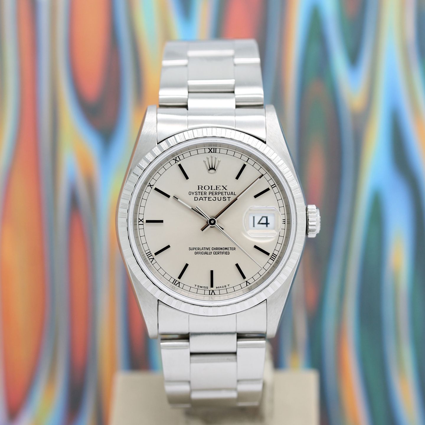Rolex Datejust 36 16220 (1997) - Silver dial 36 mm Steel case (3/8)