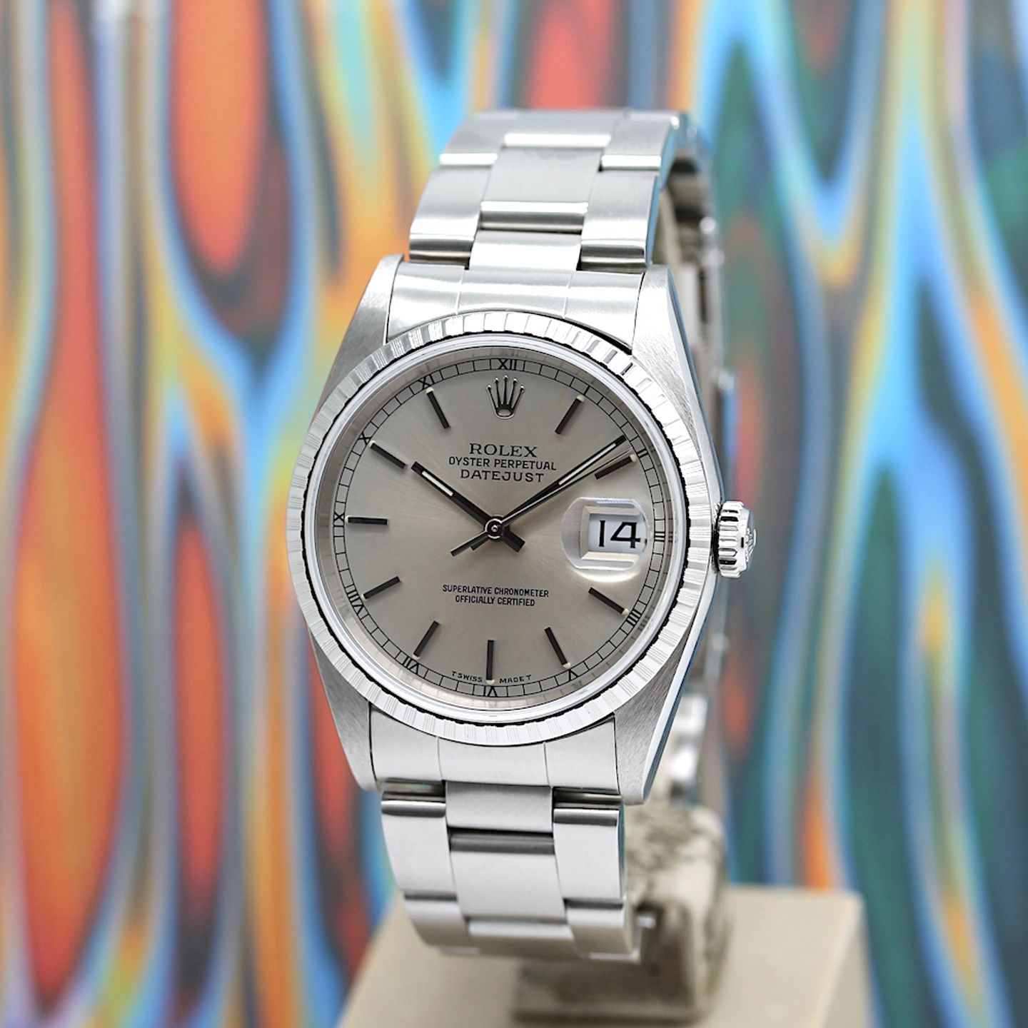 Rolex Datejust 36 16220 (1997) - Silver dial 36 mm Steel case (8/8)