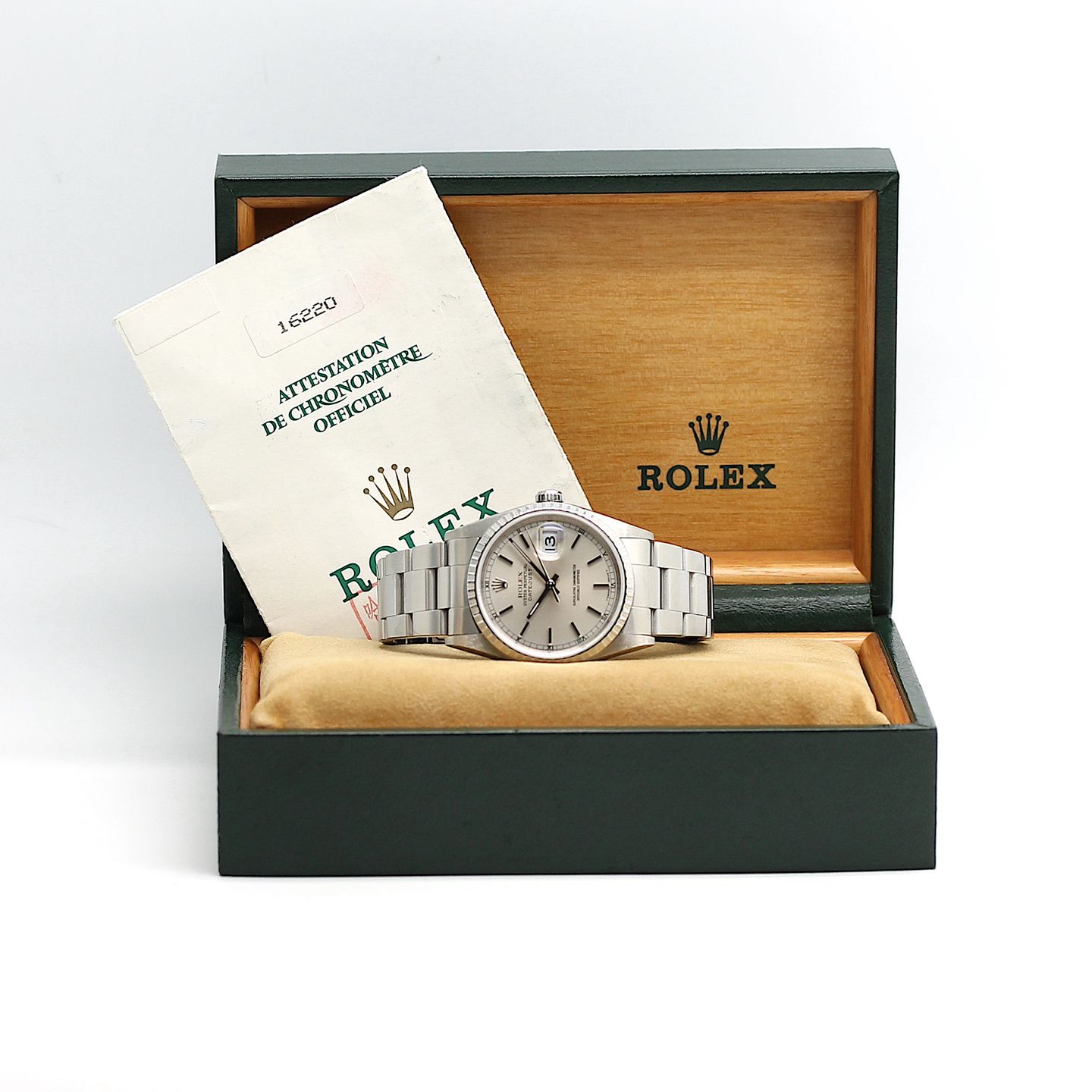 Rolex Datejust 36 16220 (1997) - Silver dial 36 mm Steel case (1/8)