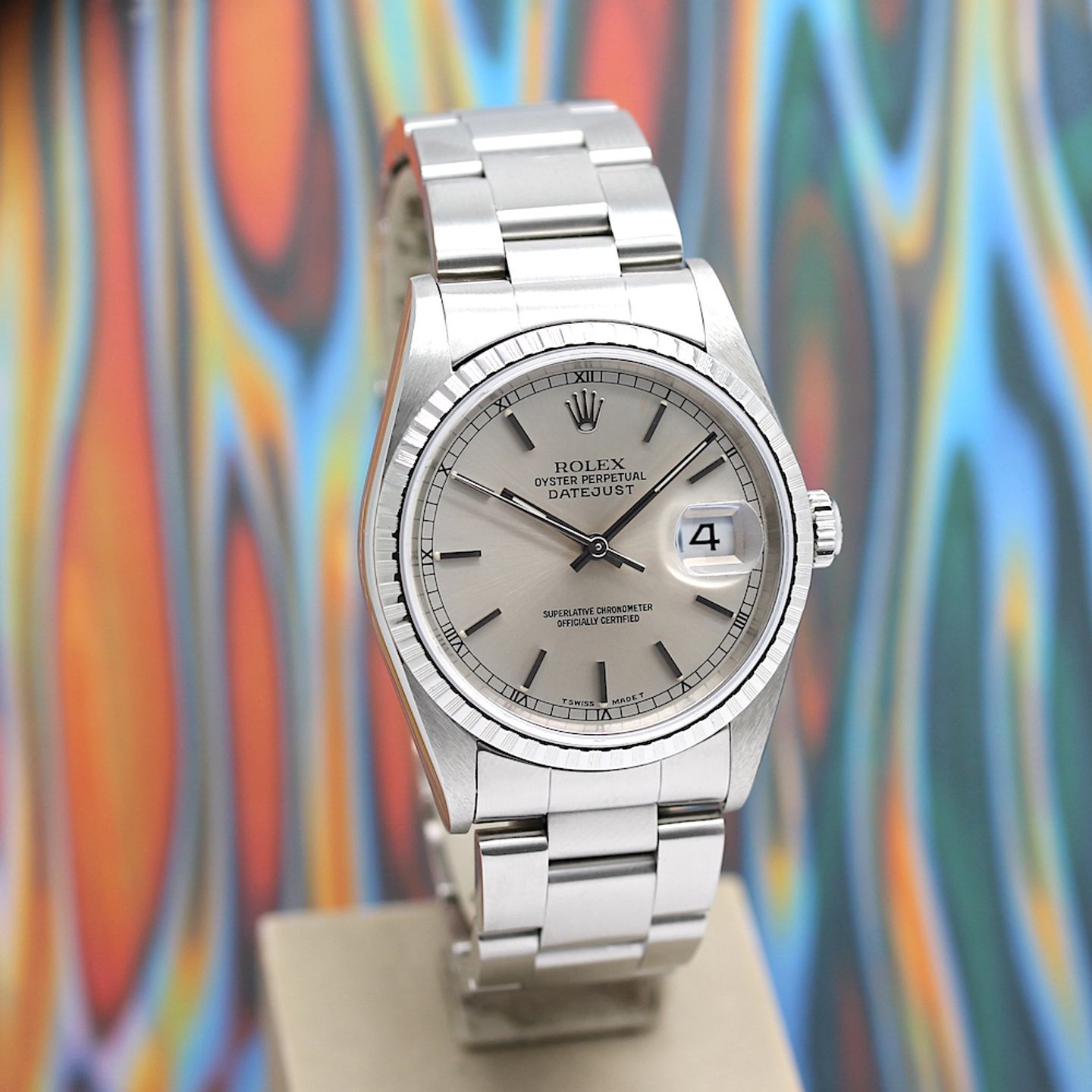 Rolex Datejust 36 16220 (1997) - Silver dial 36 mm Steel case (7/8)