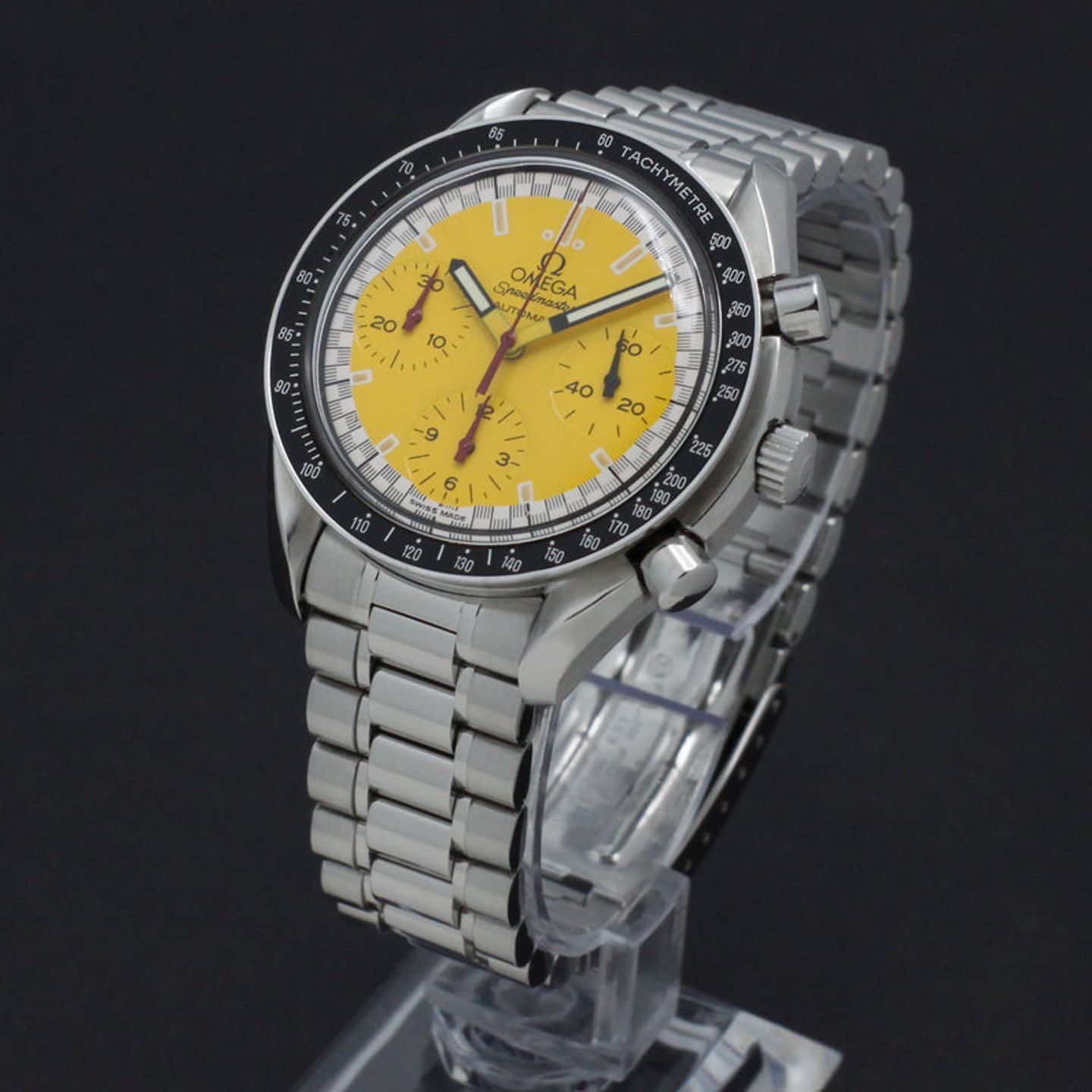 Omega Speedmaster Reduced 3510.12.00 (1996) - Yellow dial 39 mm Steel case (5/7)