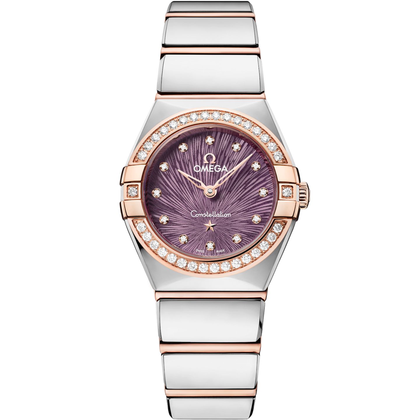 Omega Constellation 131.25.25.60.60.002 (2025) - Purple dial 25 mm Gold/Steel case (1/1)