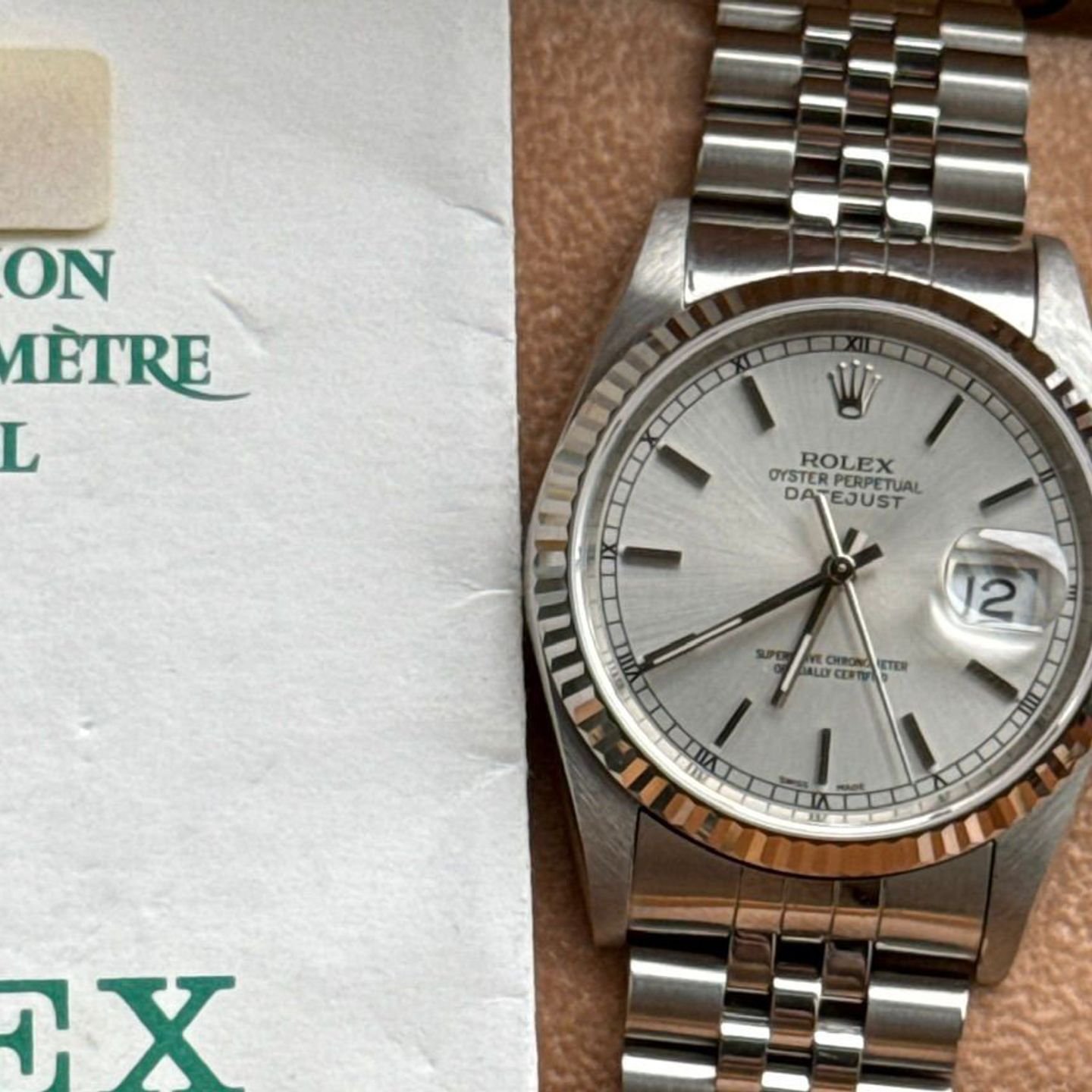 Rolex Datejust 36 16234 (1994) - Silver dial 36 mm Steel case (1/8)