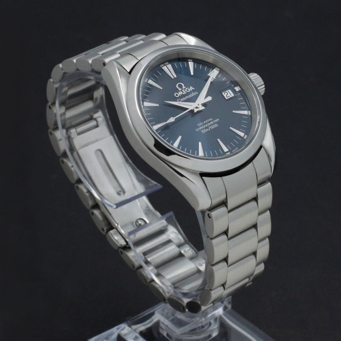 Omega Seamaster Aqua Terra 2504.8 (2005) - Blauw wijzerplaat 36mm Staal (6/7)