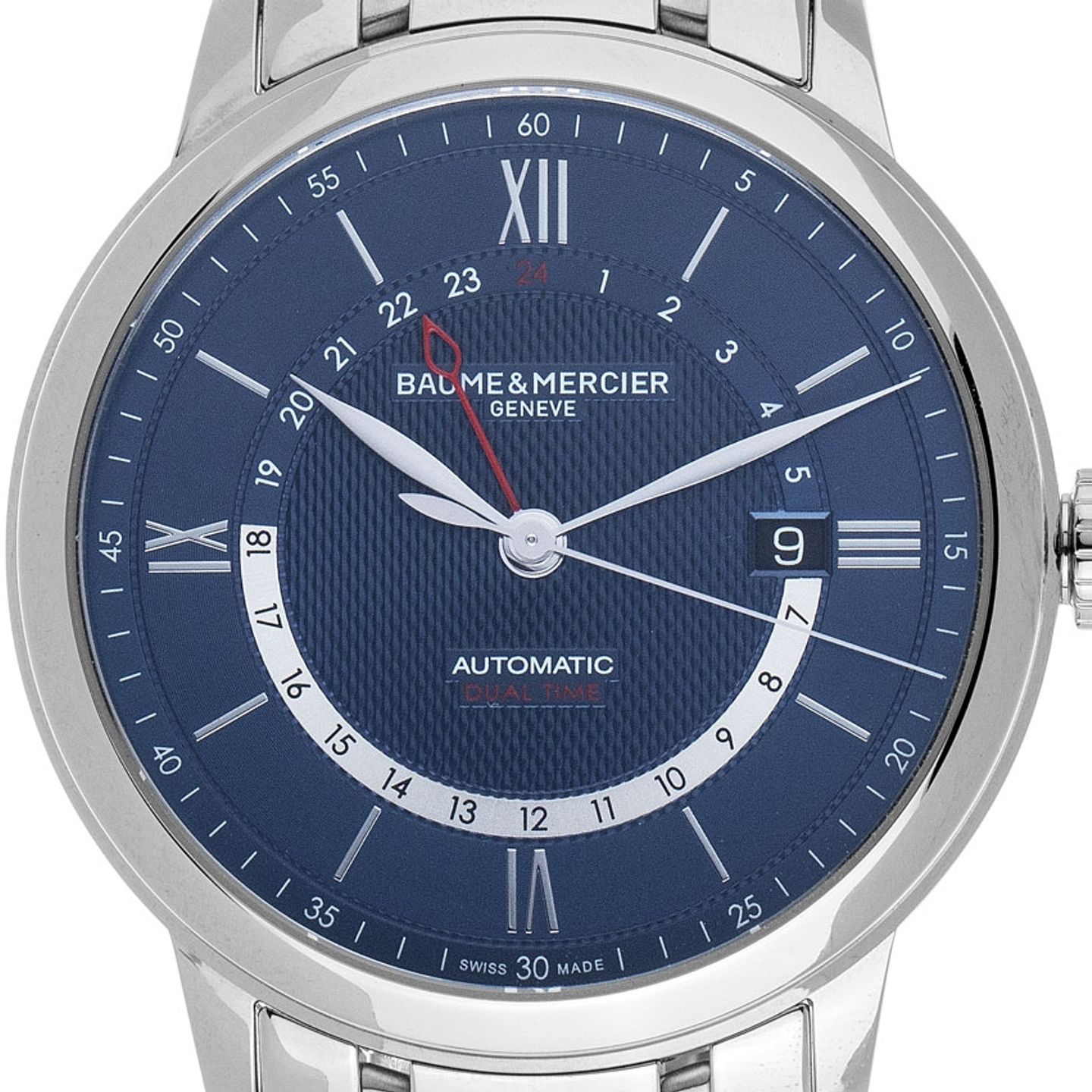 Baume & Mercier Classima M0A10483 (2021) - Blauw wijzerplaat 42mm Staal (1/7)