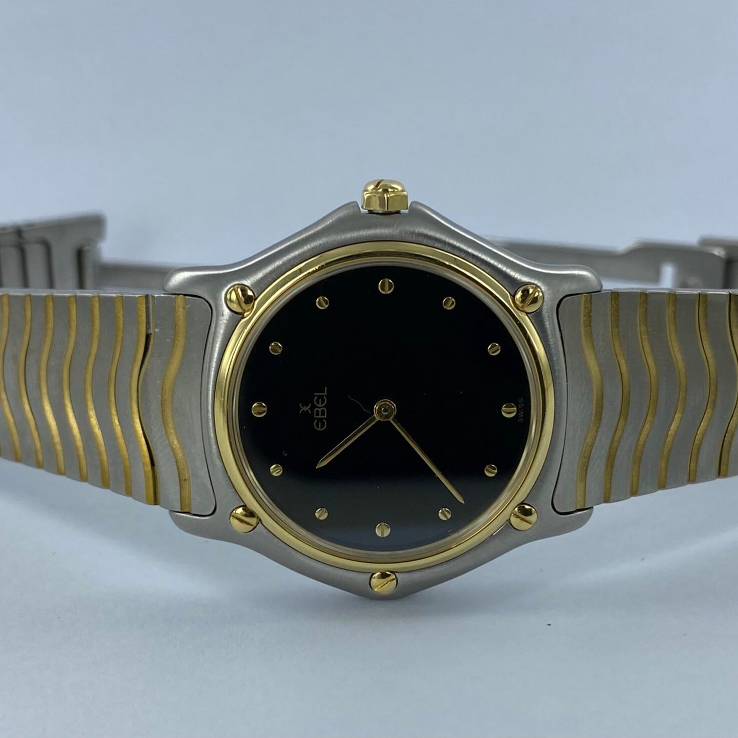 Ebel Classic - (Unknown (random serial)) - Black dial 34 mm Gold/Steel case (1/6)