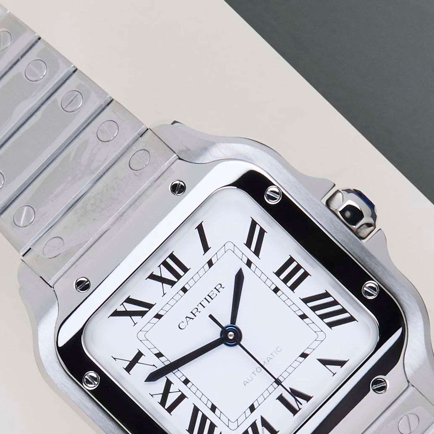 Cartier Santos WSSA0029 (2026) - Silver dial 35 mm Steel case (3/8)
