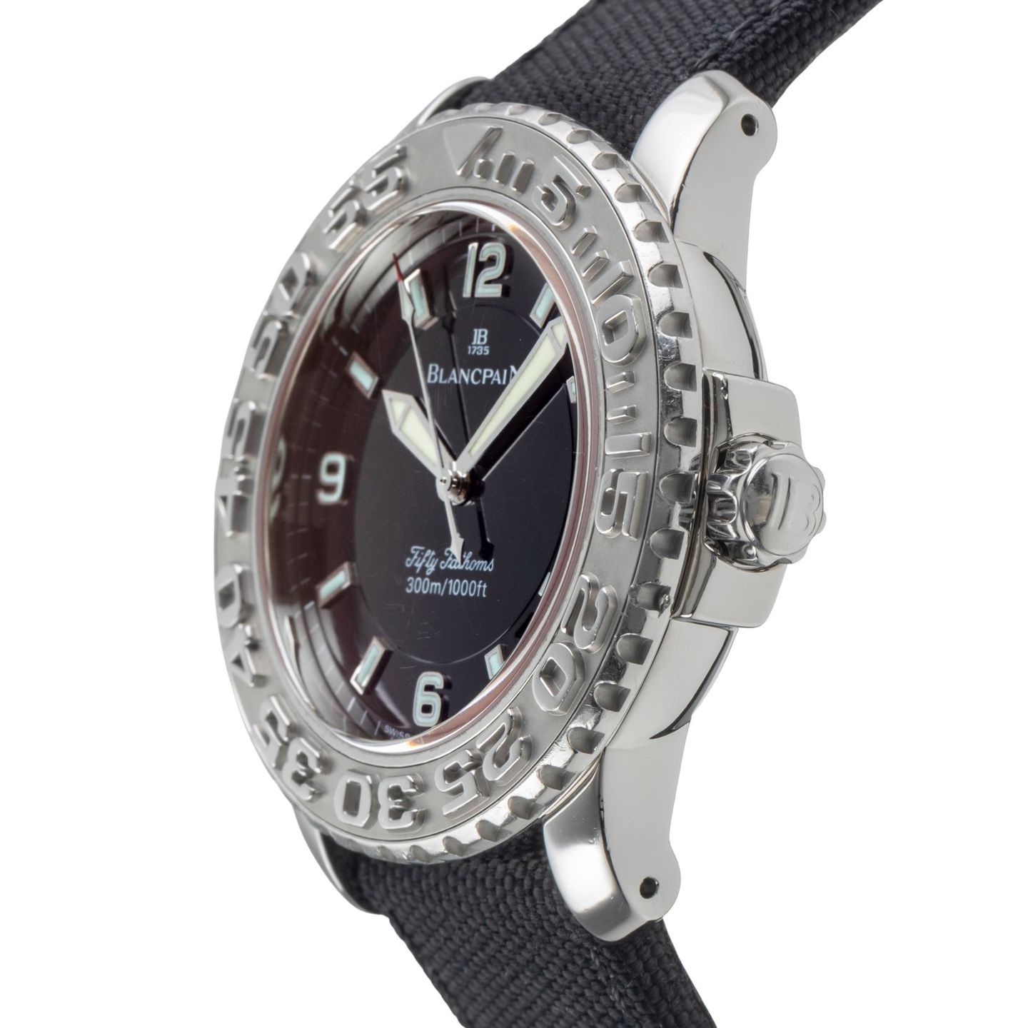 Blancpain Fifty Fathoms 2200-1130-71 (2006) - Black dial 41 mm Steel case (6/8)