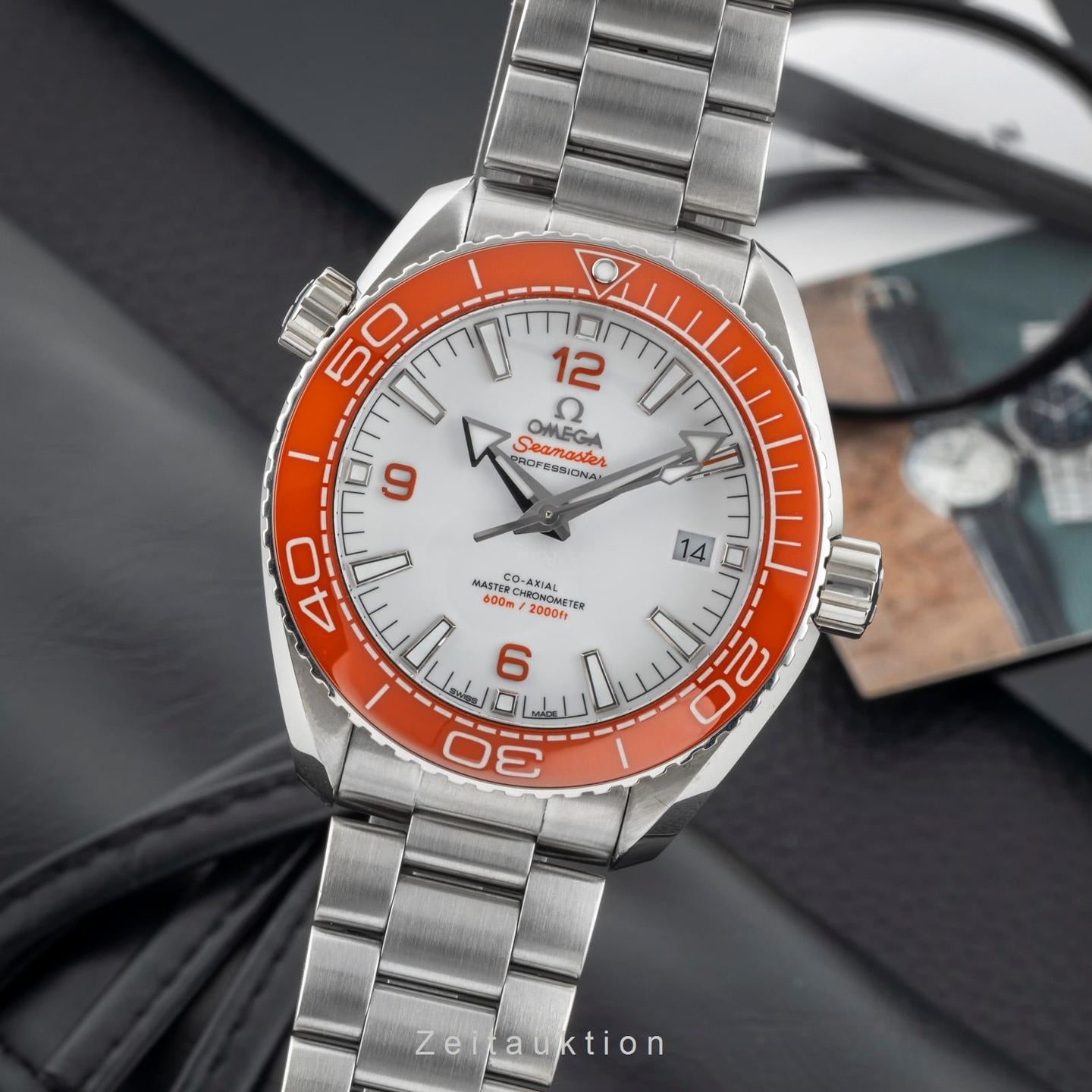 Omega Seamaster Planet Ocean 215.30.44.21.04.001 (Onbekend (willekeurig serienummer)) - Wit wijzerplaat 44mm Staal (1/8)