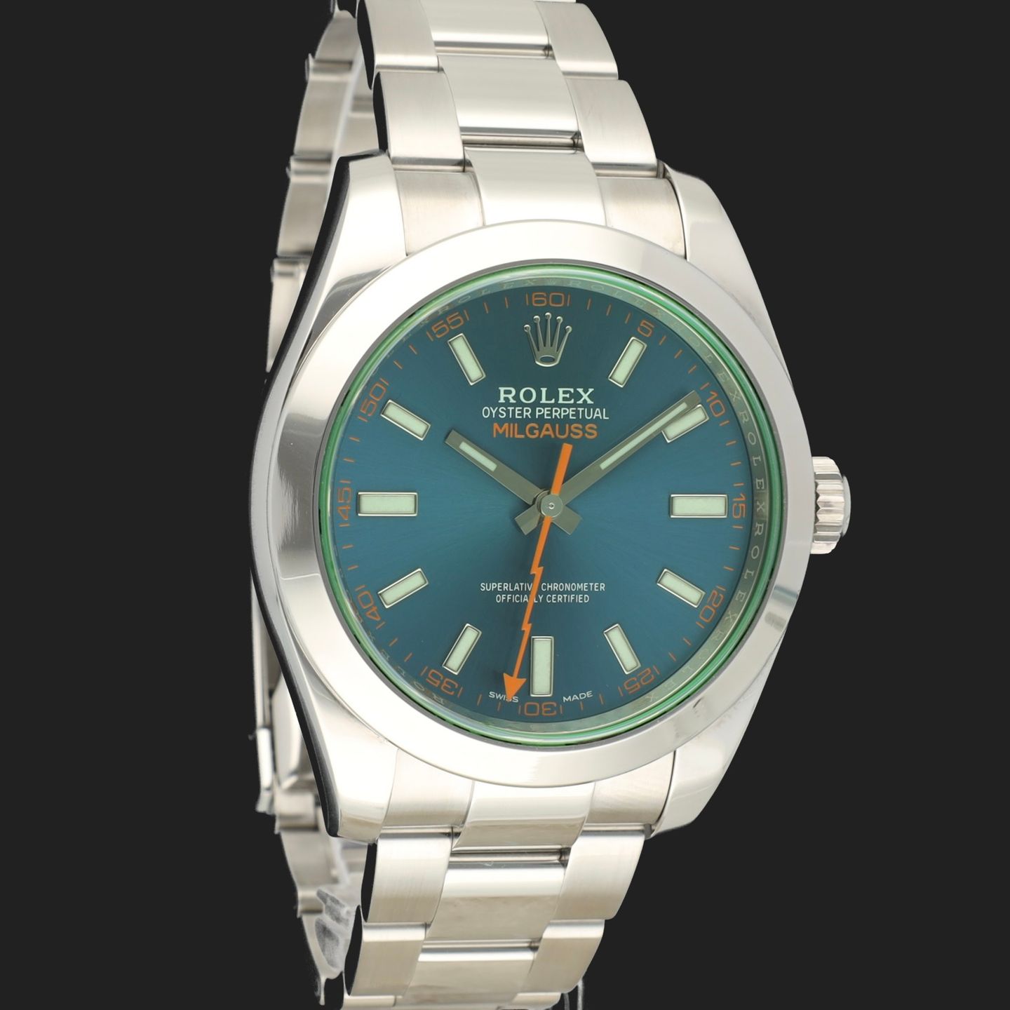 Rolex Milgauss 116400GV (2020) - Blue dial 40 mm Steel case (4/8)