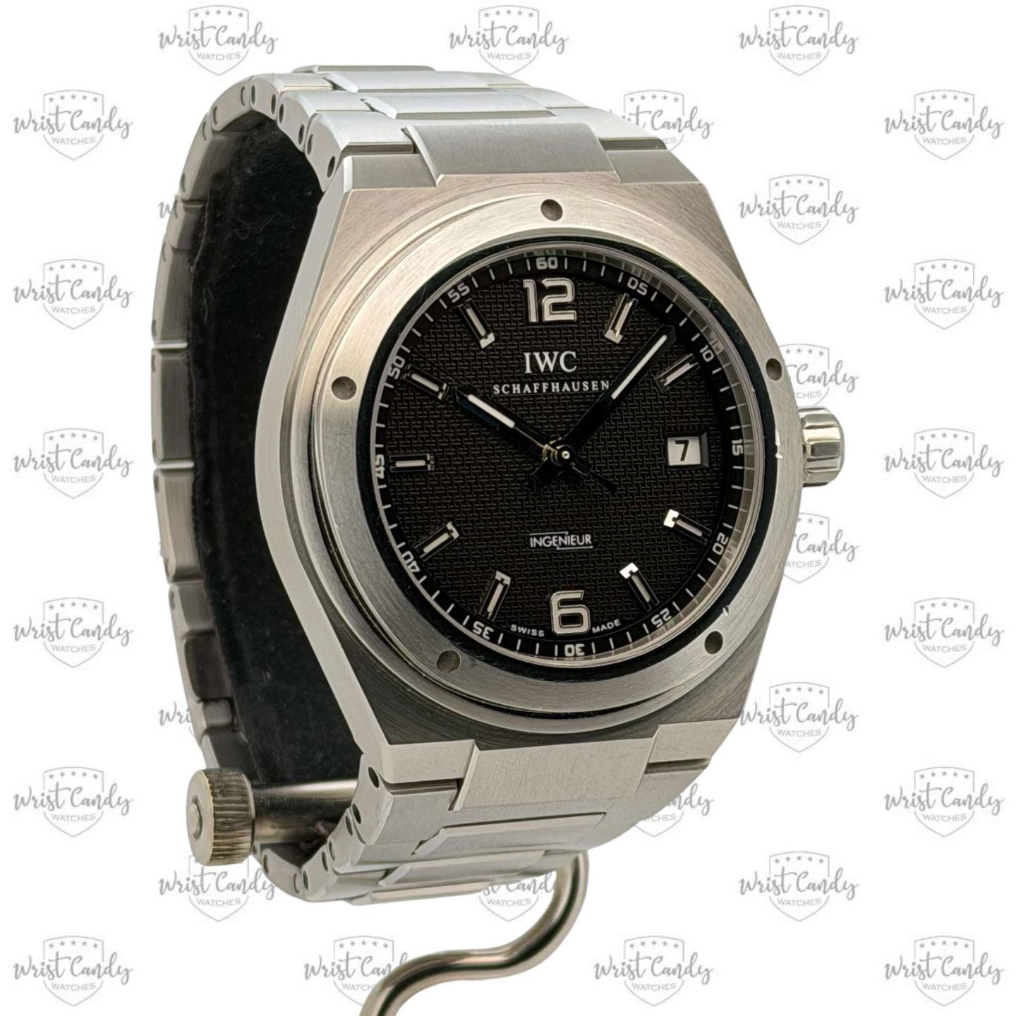 IWC Ingenieur Automatic IW322701 (2009) - Black dial 43 mm Steel case (3/8)