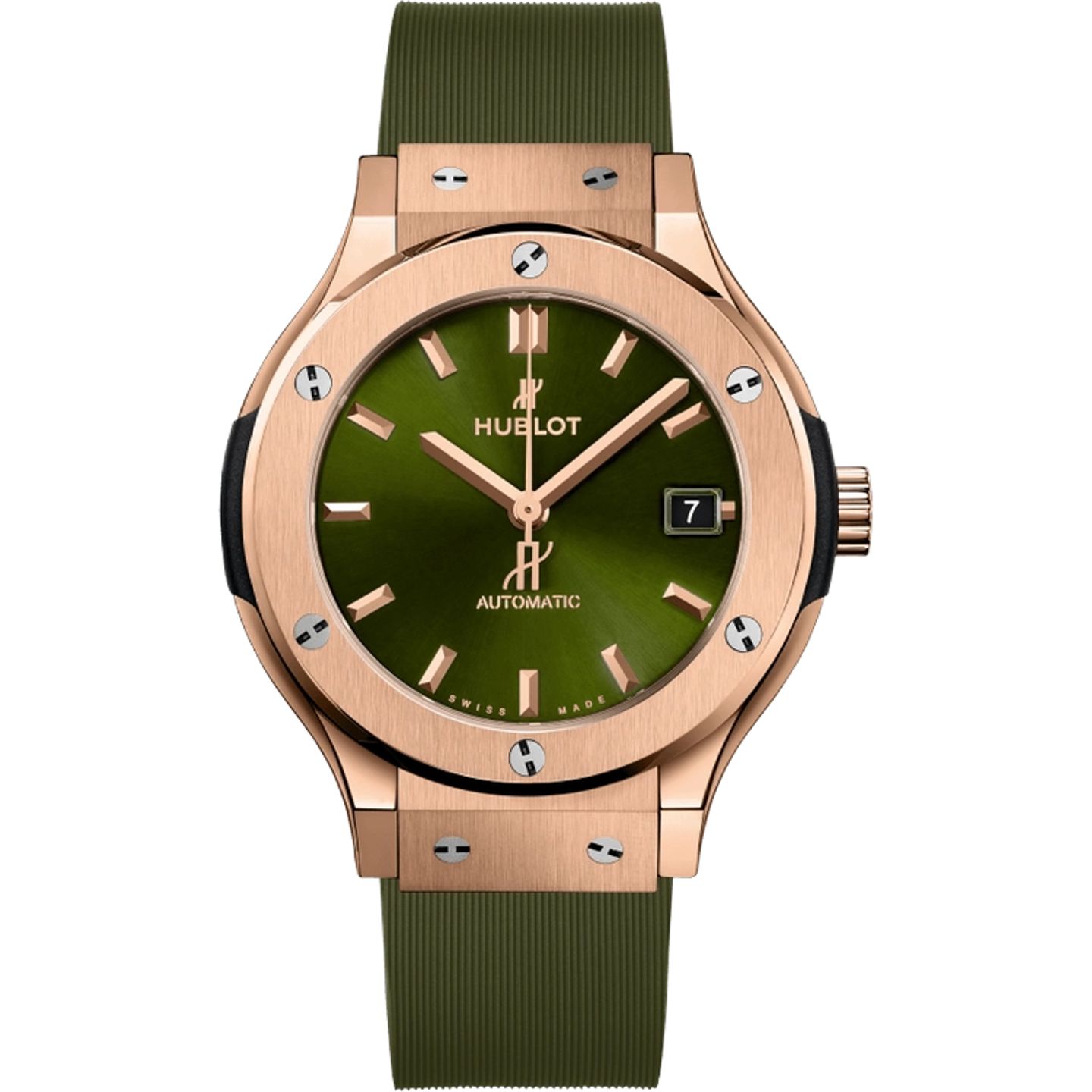 Hublot Classic Fusion 565.OX.8980.RX (2025) - Green dial 38 mm Rose Gold case (1/1)