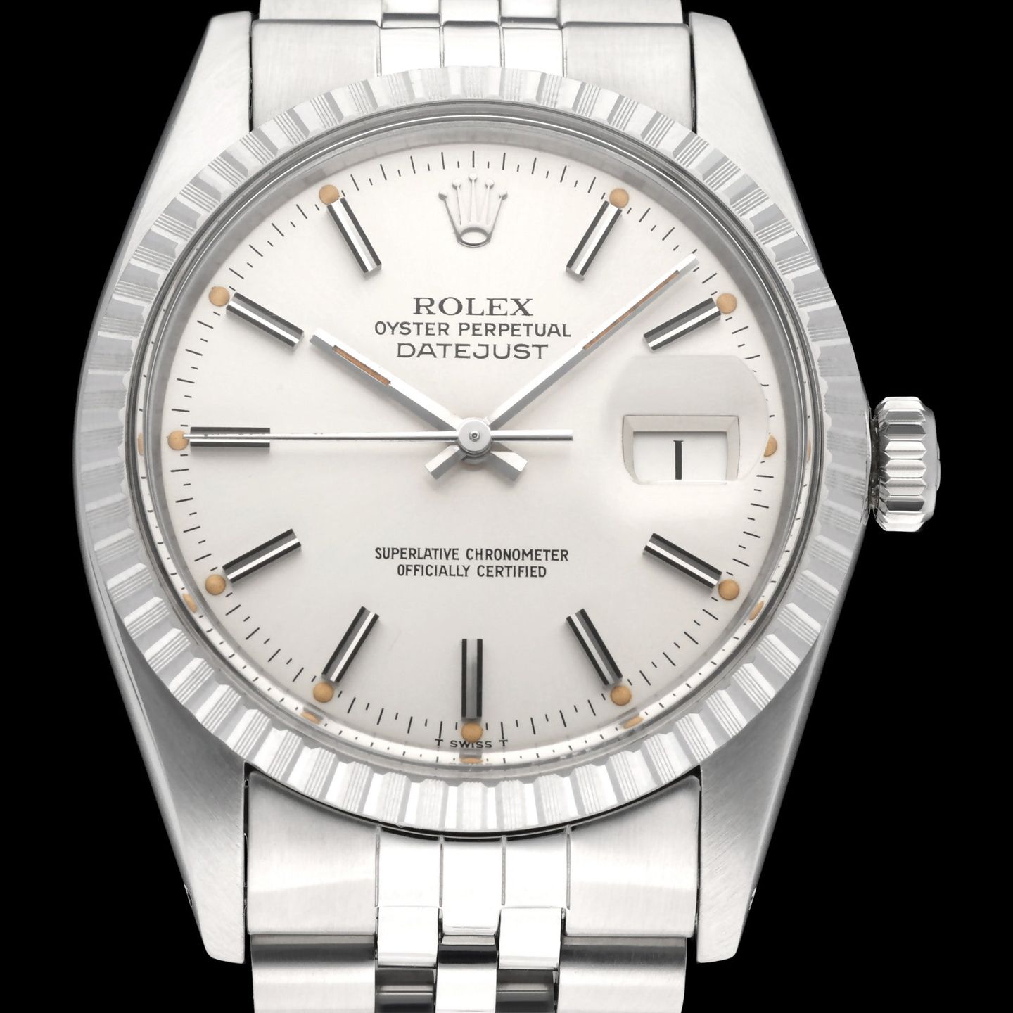 Rolex Datejust 36 16030 (1981) - Zilver wijzerplaat 36mm Staal (1/8)