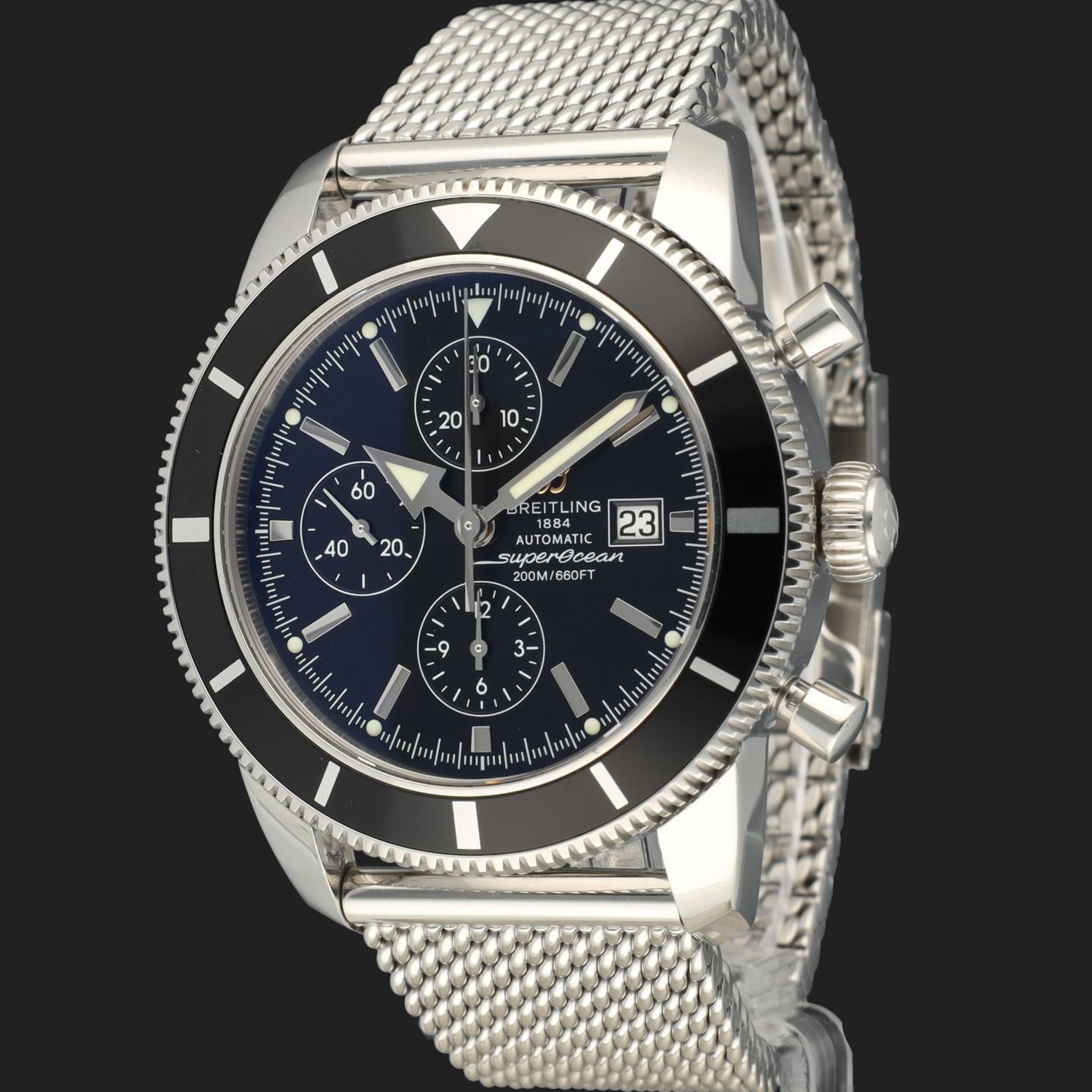 Breitling Superocean Heritage Chronograph A1332024 (2011) - Black dial 46 mm Steel case (1/8)