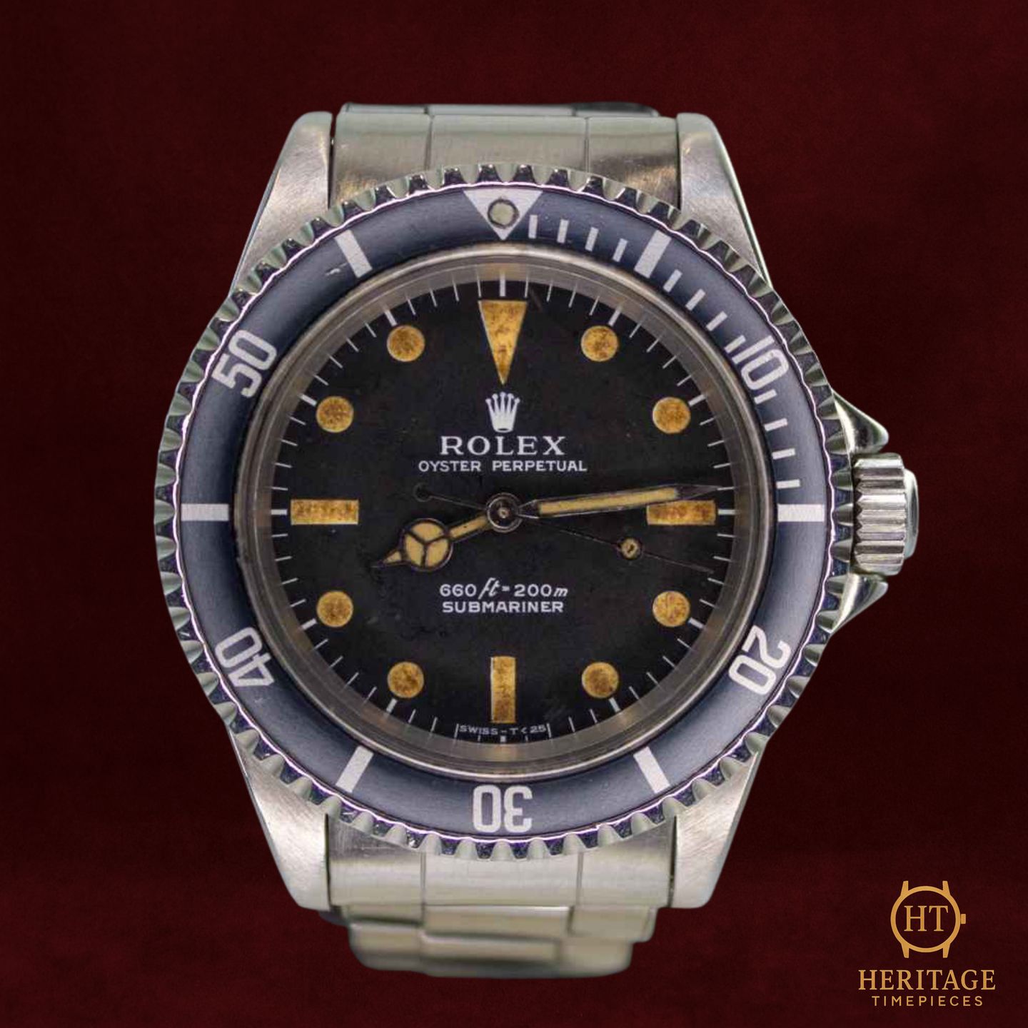 Rolex Submariner No Date 5513 (1967) - Zwart wijzerplaat 40mm Staal (2/8)