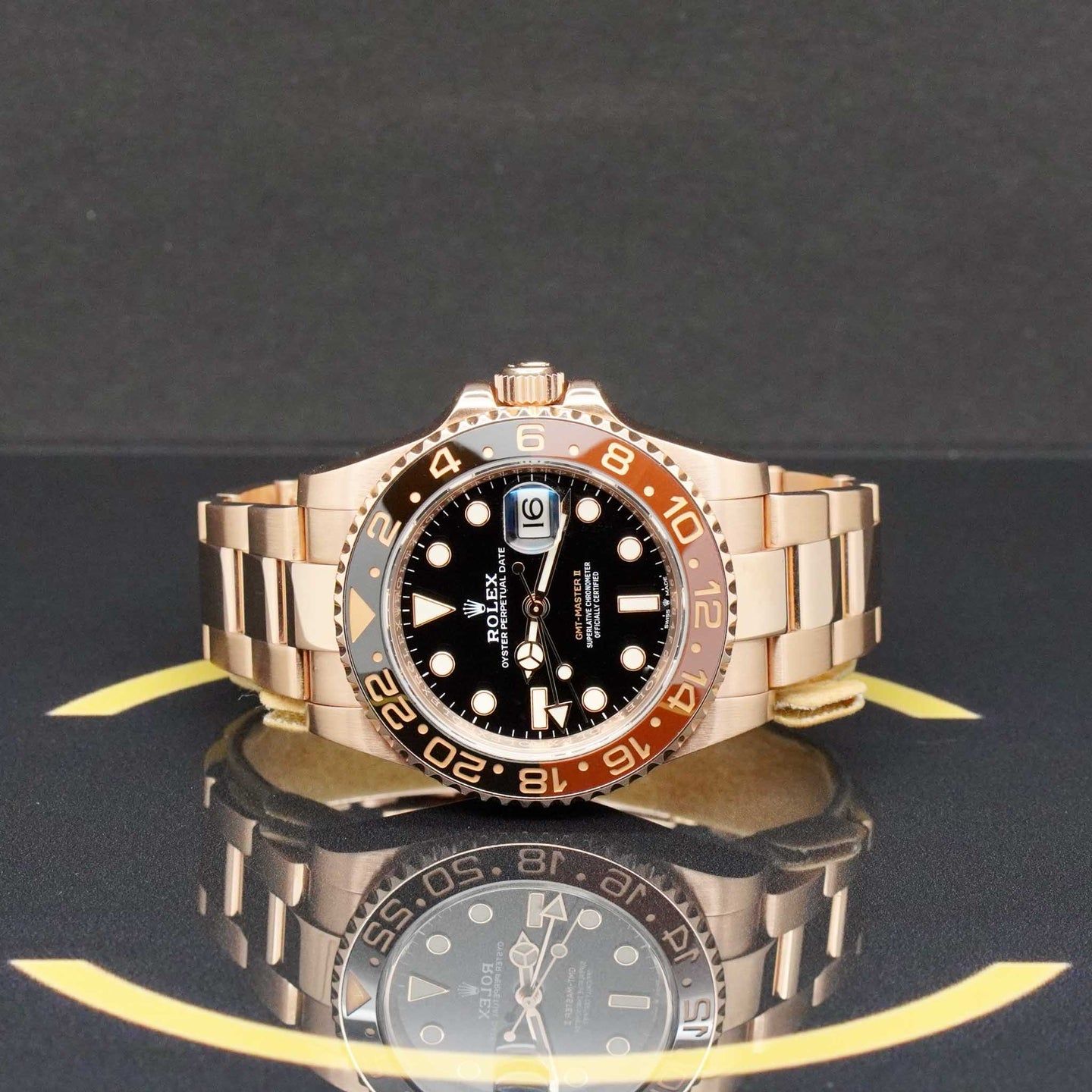 Rolex GMT-Master II 126715CHNR (2022) - Zwart wijzerplaat 40mm Roségoud (4/7)