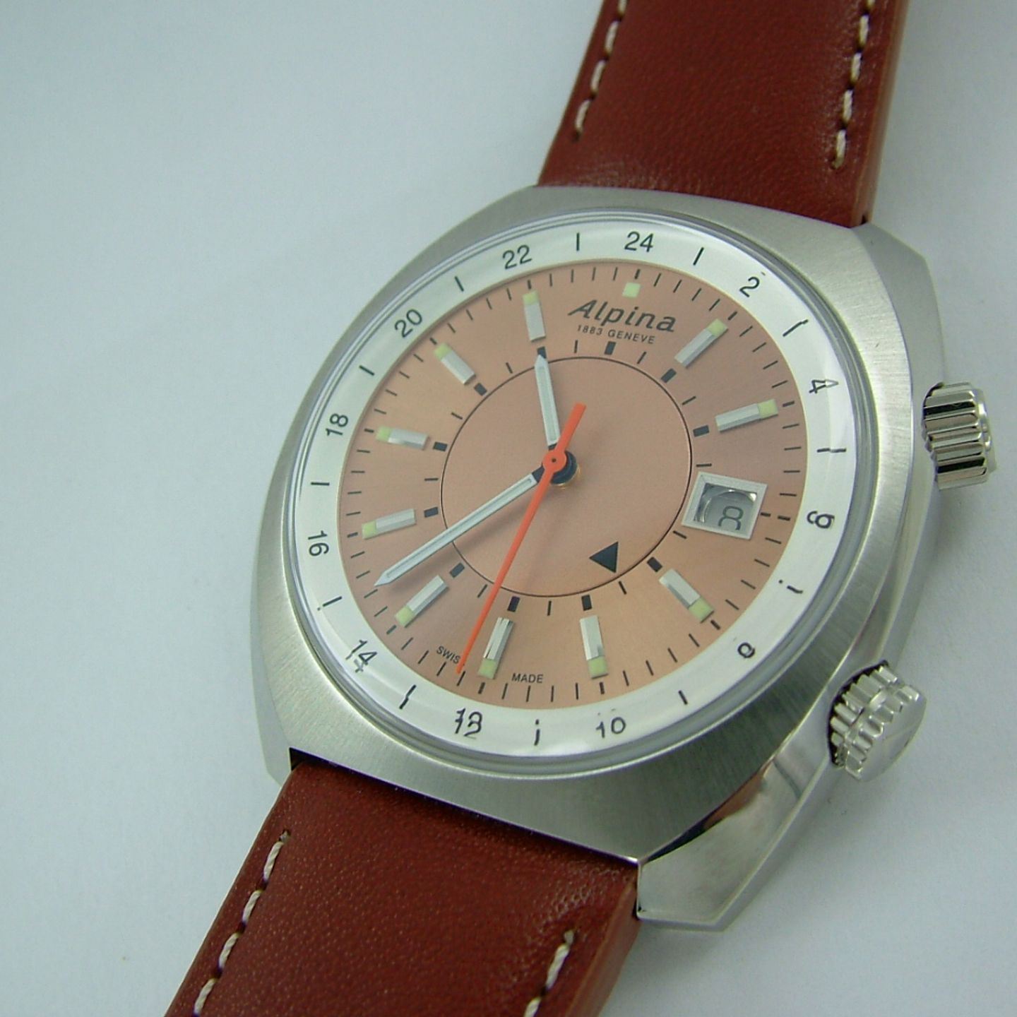 Alpina Startimer - (2022) - Pink dial 42 mm Steel case (3/7)