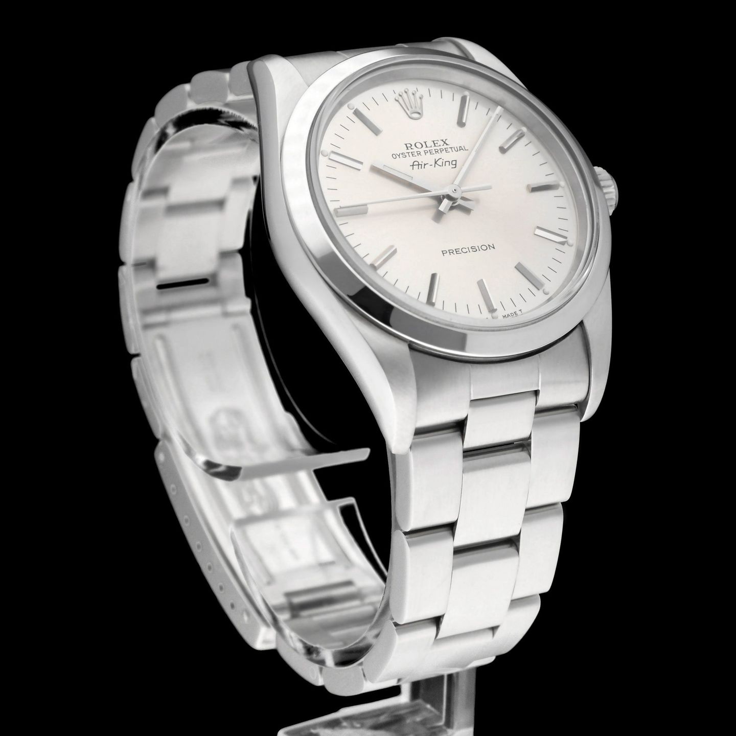 Rolex Air-King 14000 (1995) - Silver dial 34 mm Steel case (6/8)