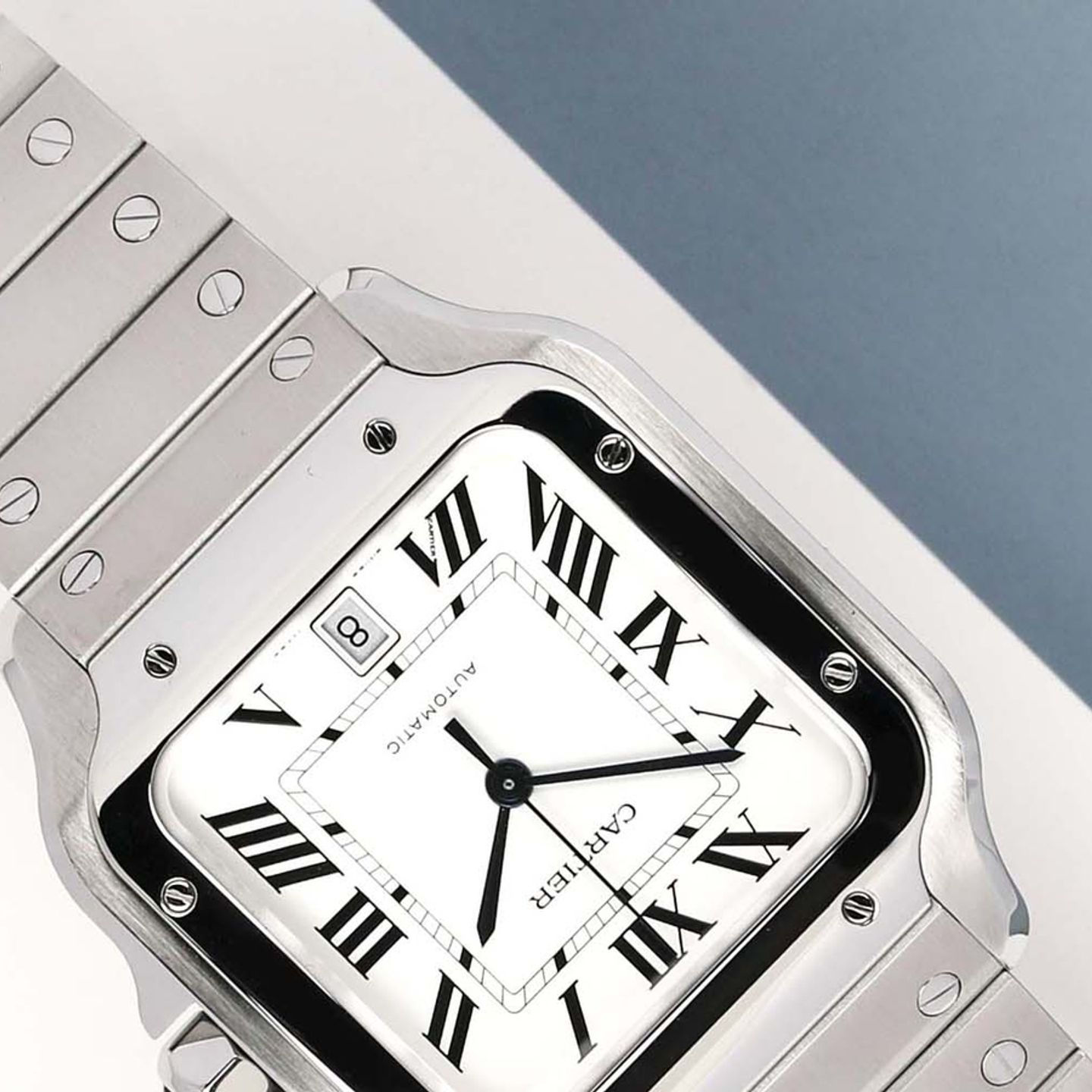 Cartier Santos WSSA0018 (2022) - Silver dial 40 mm Steel case (4/7)