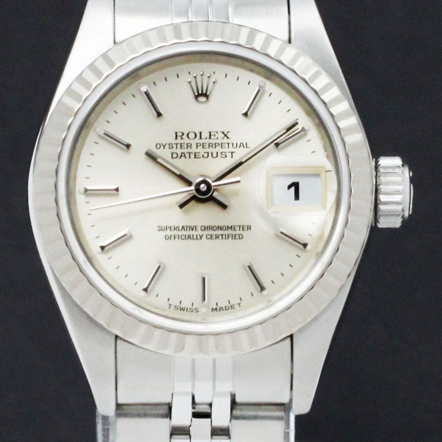 Rolex Lady-Datejust 69174 (1995) - Silver dial 26 mm Steel case (1/7)