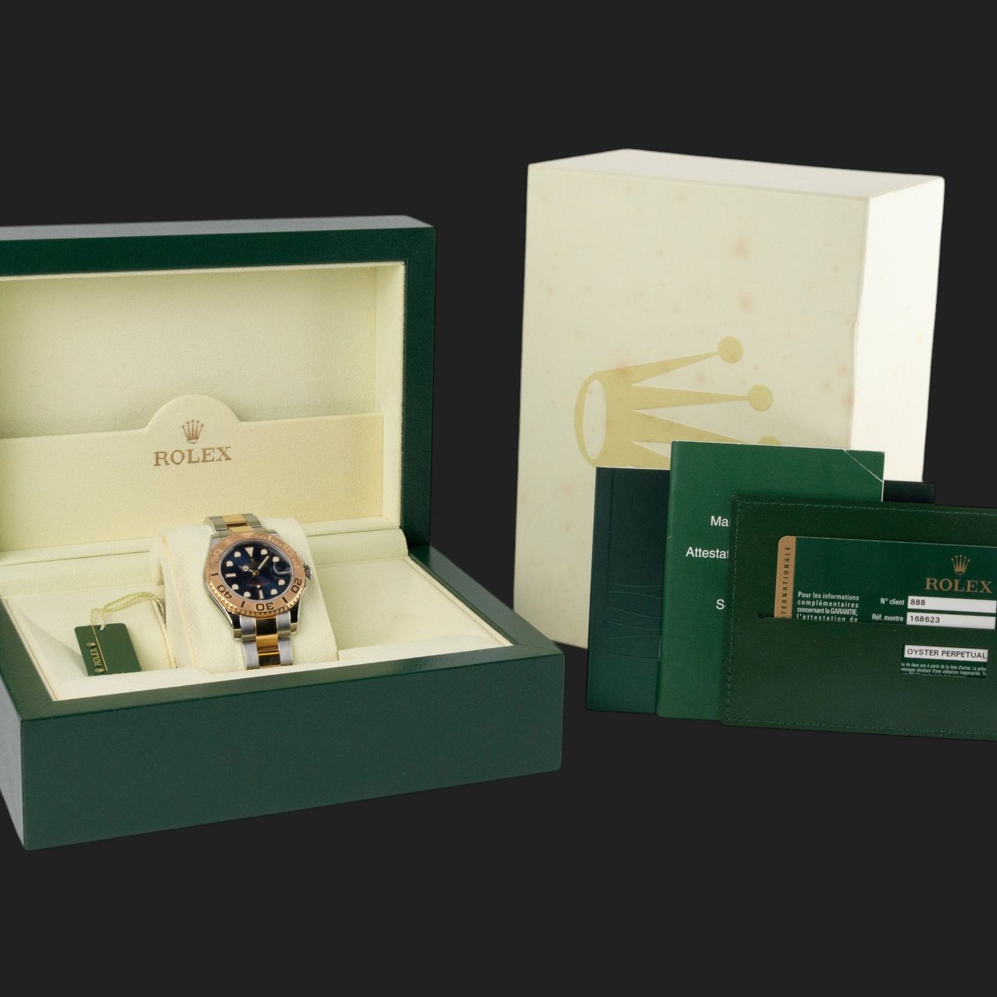 Rolex Yacht-Master 168623 (2012) - 35 mm Gold/Steel case (8/8)