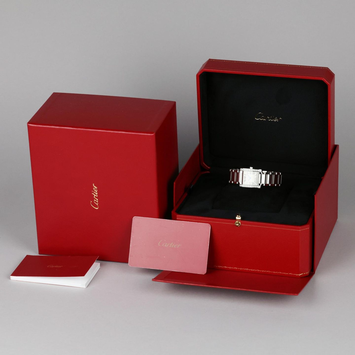 Cartier Tank Française W4TA0008 (2019) - White dial 25 mm Steel case (8/8)