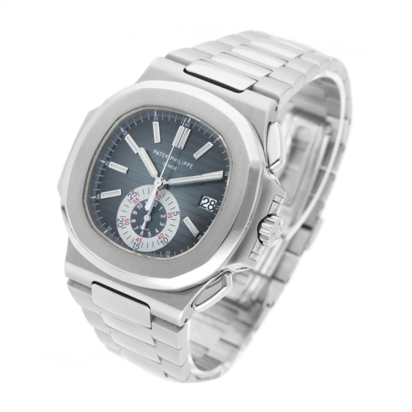 Patek Philippe Nautilus 5980/1A-001 (2009) - Blue dial 41 mm Steel case (2/5)