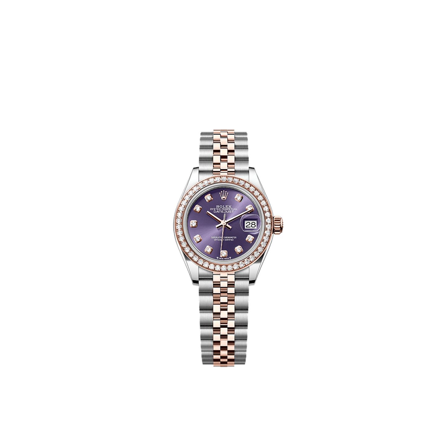 Rolex Lady-Datejust 279381RBR (2025) - Paars wijzerplaat 28mm Goud/Staal (1/1)