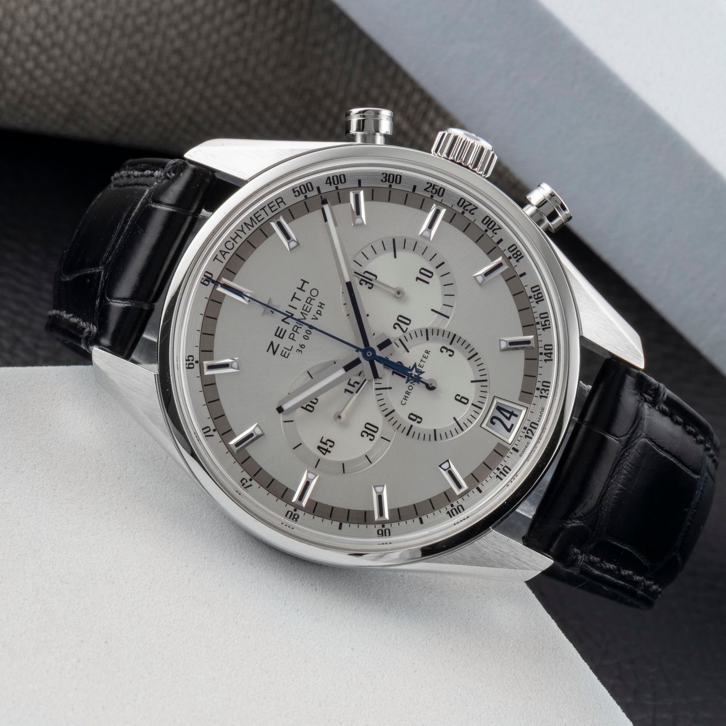 Zenith El Primero Chronograph 03.2040.400/04.C496 (2012) - Grey dial 42 mm Steel case (2/8)