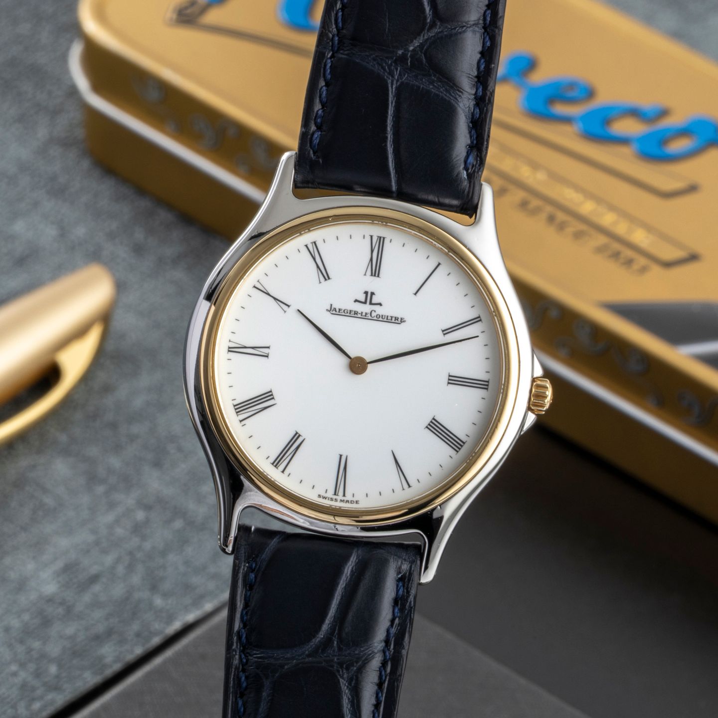 Jaeger-LeCoultre Heraion 112.5.08 (1995) - White dial 34 mm Gold/Steel case (3/8)