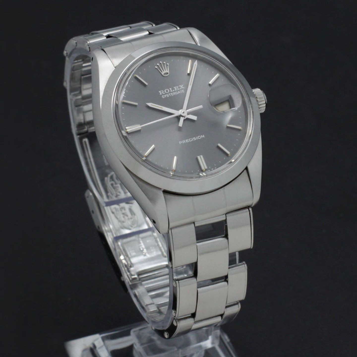 Rolex Oyster Precision 6694 (1966) - Grey dial 34 mm Steel case (3/7)